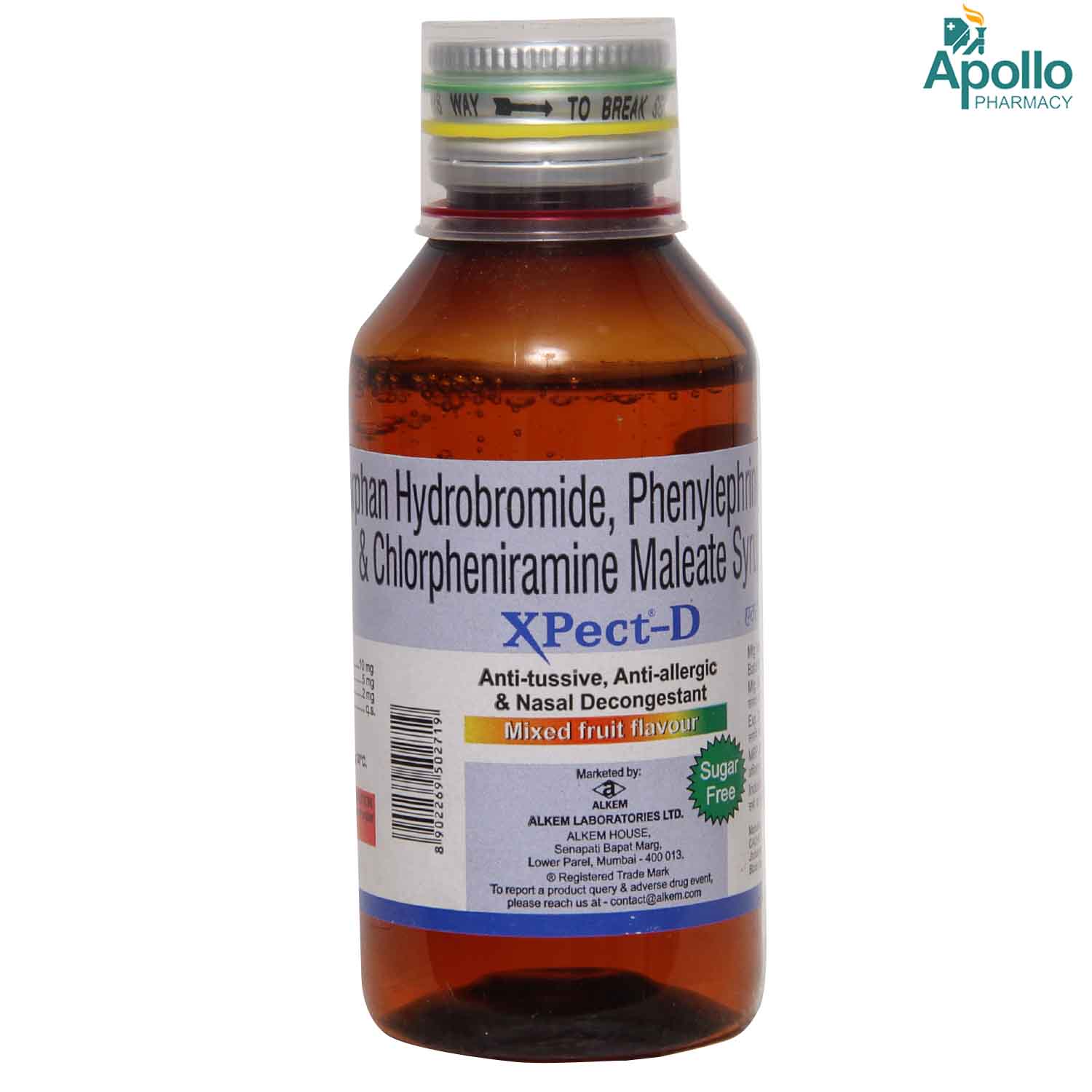 Xpect D Syrup 100 ml, Pack of 1 Xpect D Syrup 100 ml, Pack of 1