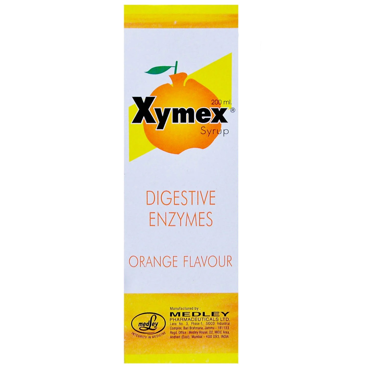 Xymex Orange Syrup 200 ml, Pack of 1 Xymex Orange Syrup 200 ml, Pack of 1