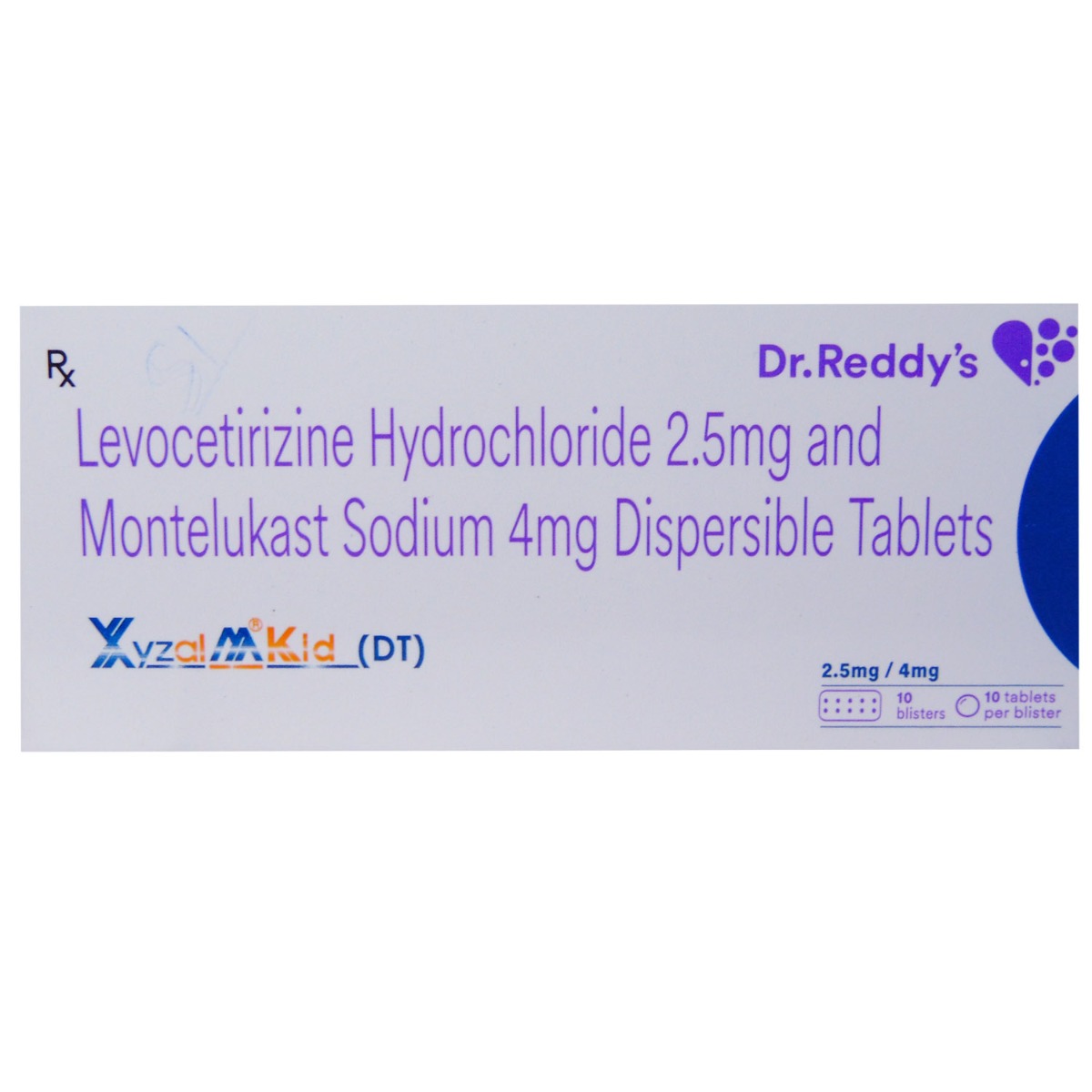 Xyzal M Kid DT Tablet 10's, Pack of 10 TABLETS