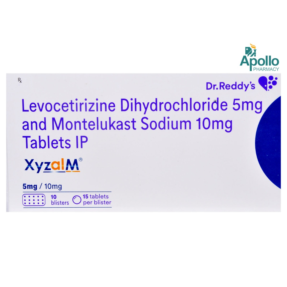 Xyzal M 5/10 Tablet 15's, Pack of 15 TABLETS Xyzal M 5/10 Tablet 15's, Pack of 15 TABLETS