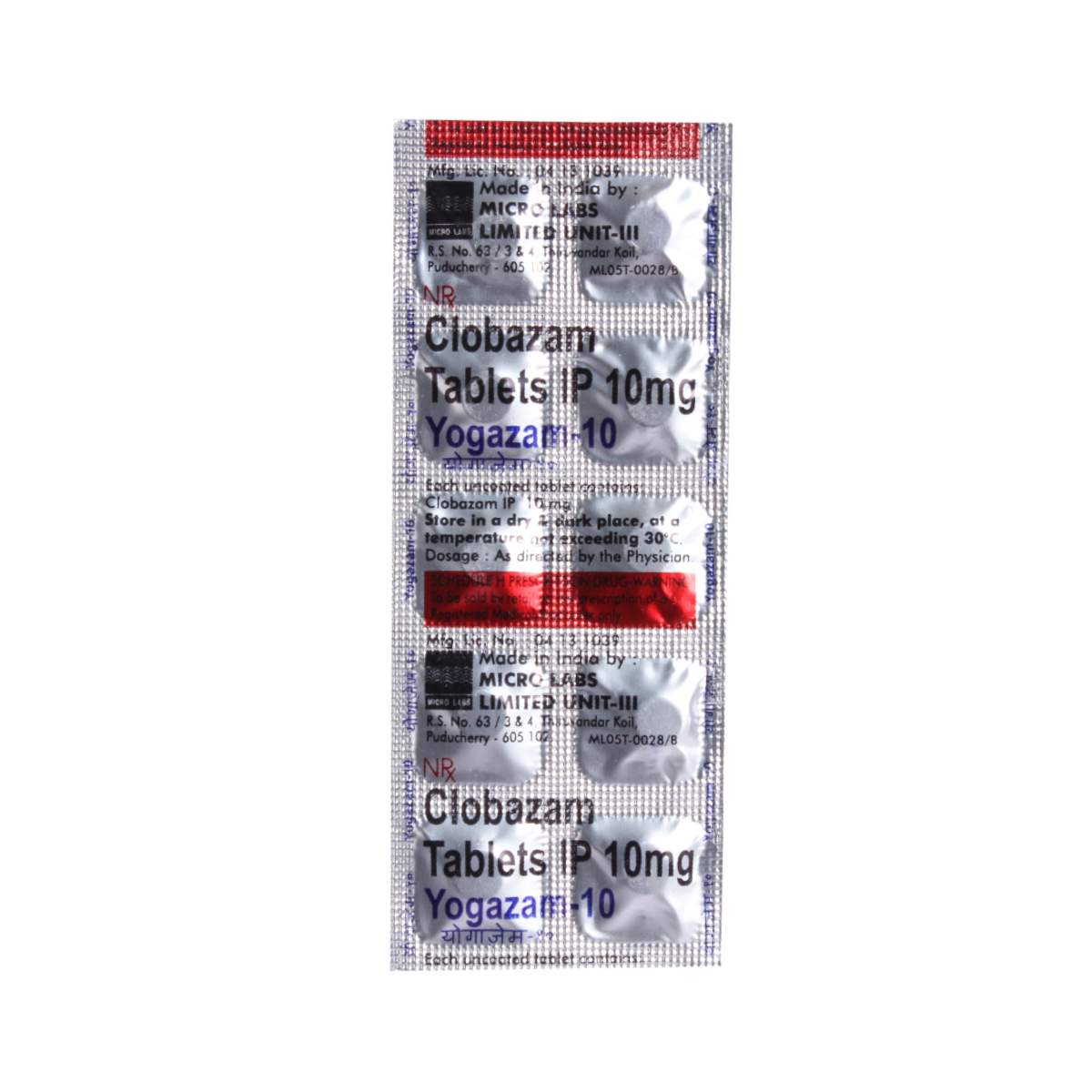 Yogazam-10 Tablet 10's, Pack of 10 TABLETS Yogazam-10 Tablet 10's, Pack of 10 TABLETS