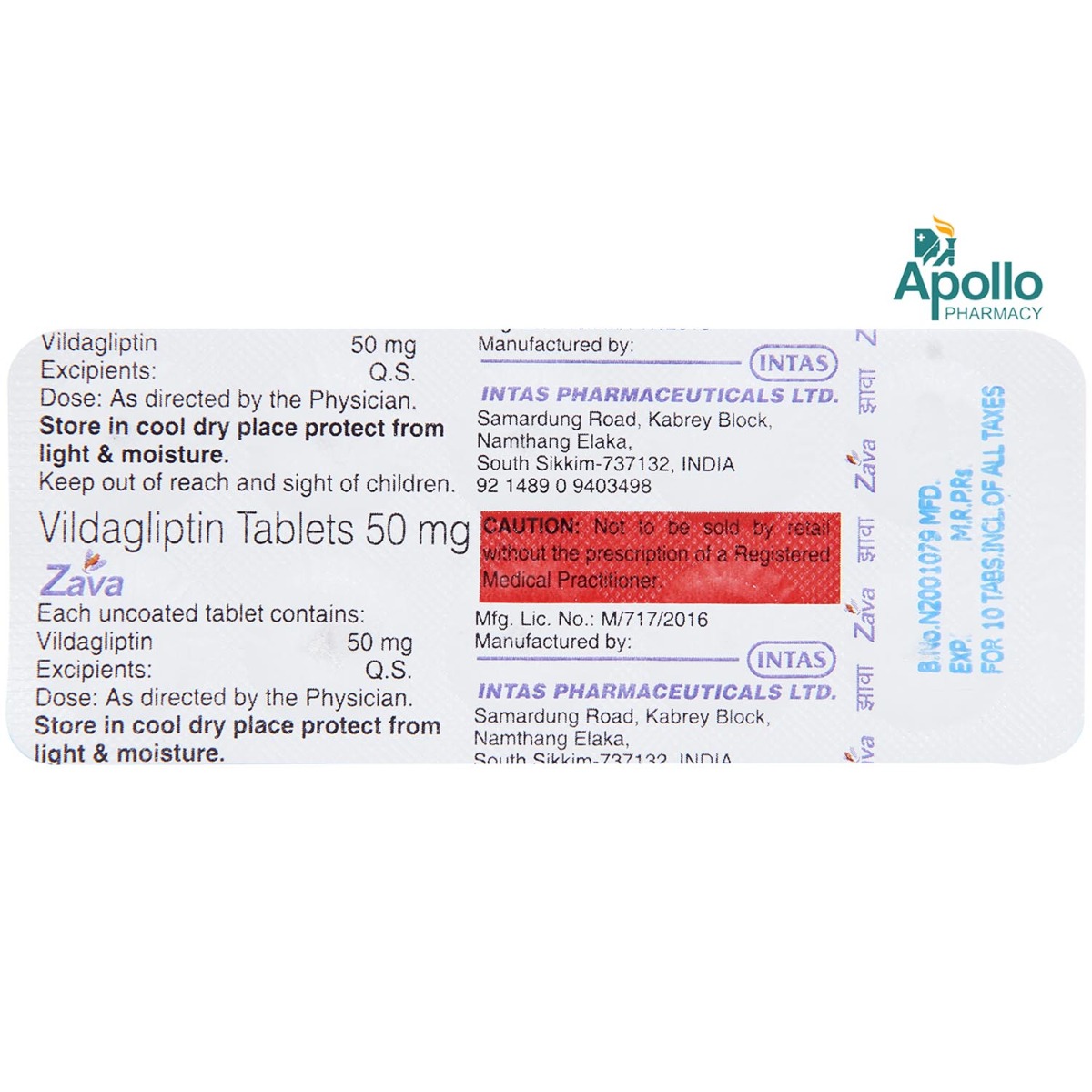 Zava Tablet 10's, Pack of 10 TABLETS Zava Tablet 10's, Pack of 10 TABLETS