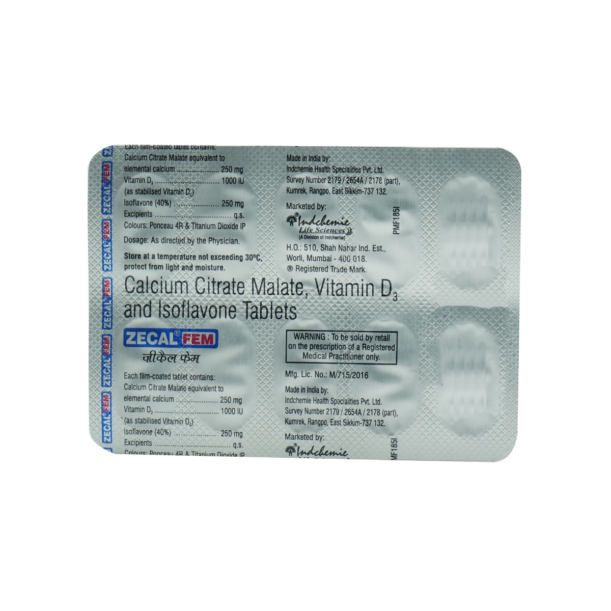 Zecal Fem Tablet 10's, Pack of 10 TABLETS Zecal Fem Tablet 10's, Pack of 10 TABLETS