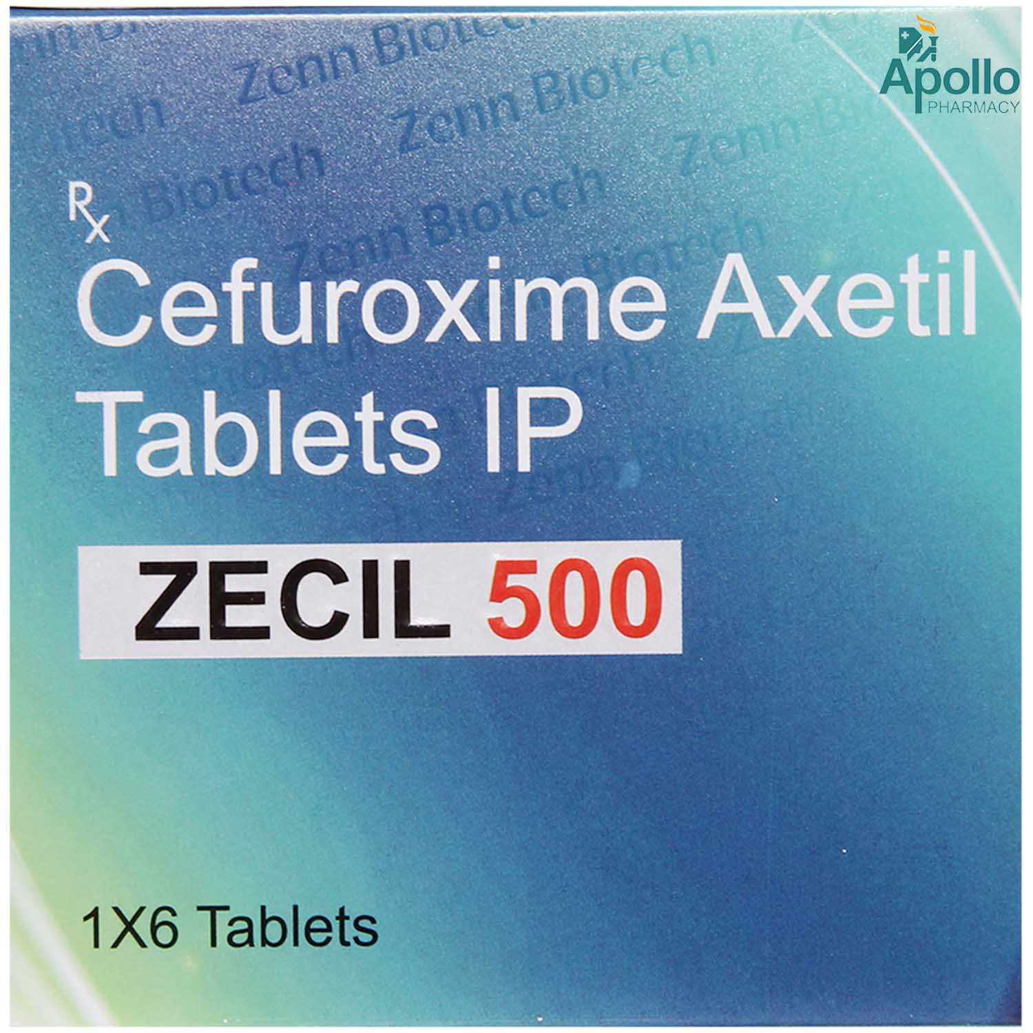 ZECIL 500MG TABLET 6'S, Pack of 6 TabletS ZECIL 500MG TABLET 6'S, Pack of 6 TabletS