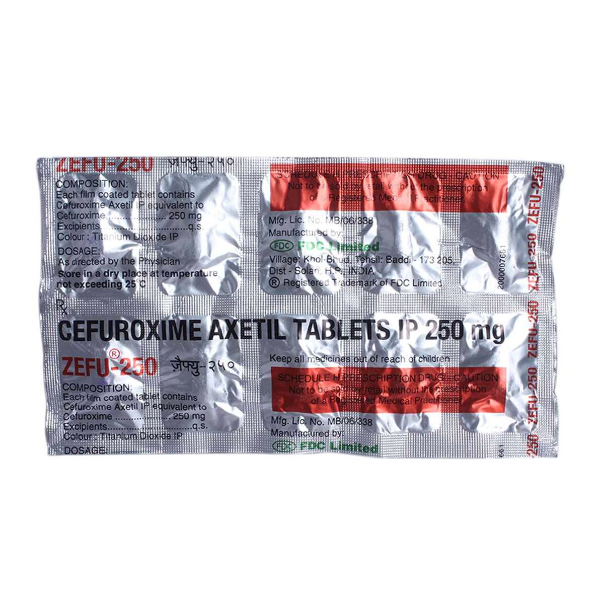 Zefu 250 Tablet 10's, Pack of 10 TABLETS Zefu 250 Tablet 10's, Pack of 10 TABLETS