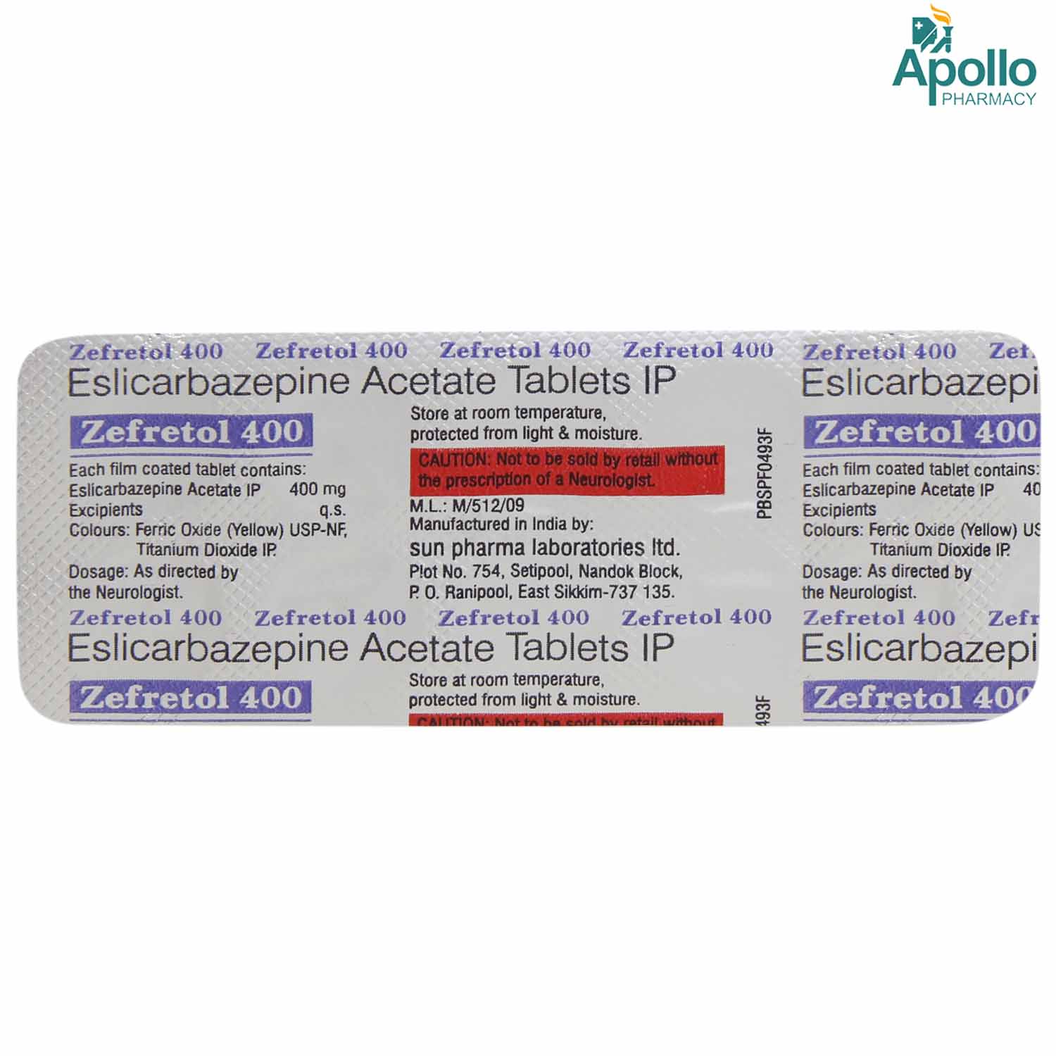 Zefretol 400 Tablet 10's, Pack of 10 TABLETS Zefretol 400 Tablet 10's, Pack of 10 TABLETS