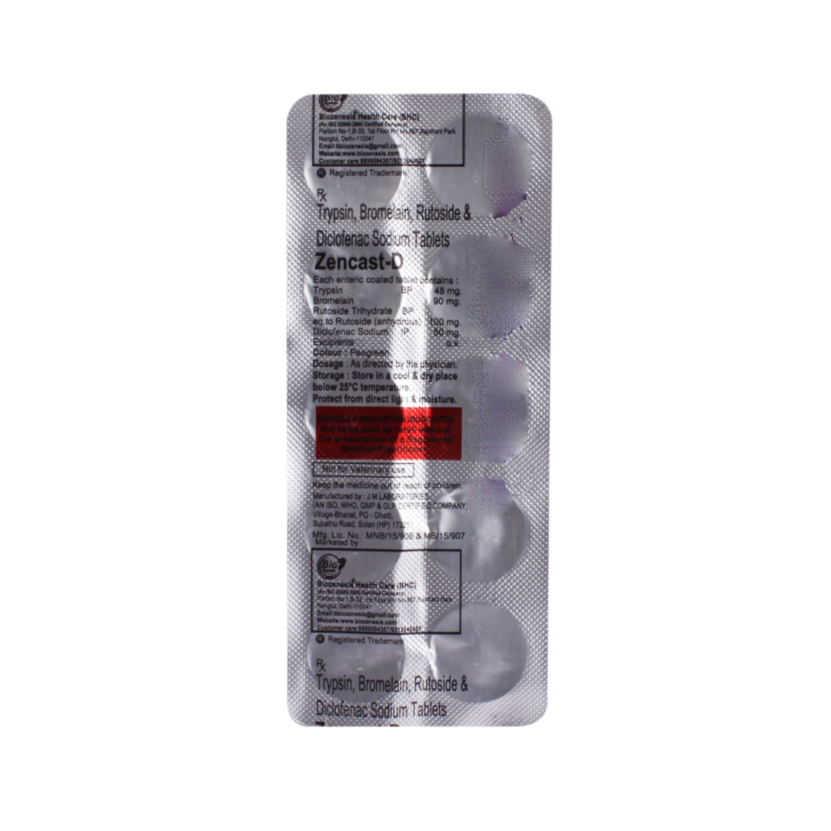 Zencast-D Tablet 10's, Pack of 10 Zencast-D Tablet 10's, Pack of 10