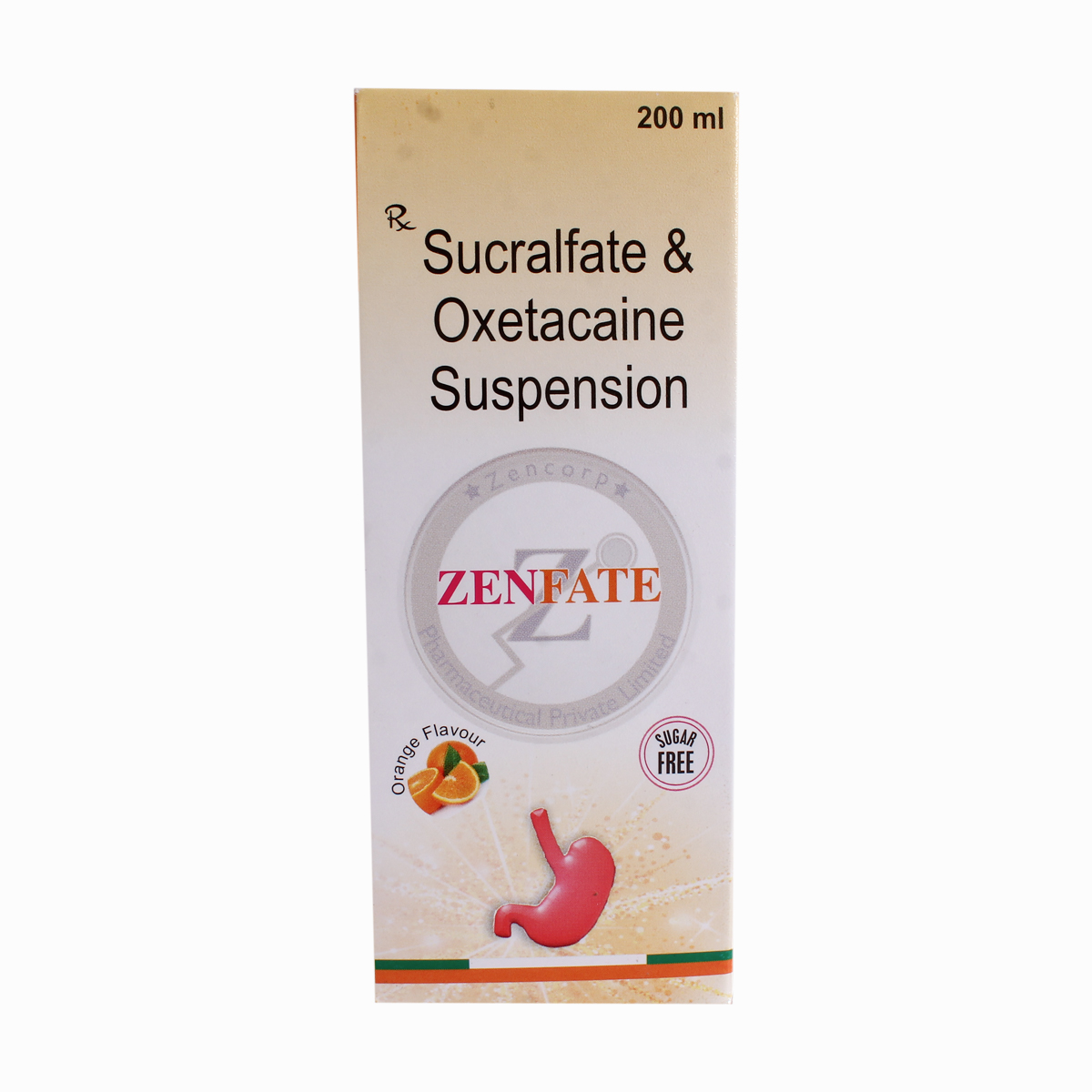 Zenfate Sugar Free Orange Suspension 200 ml, Pack of 1 Zenfate Sugar Free Orange Suspension 200 ml, Pack of 1