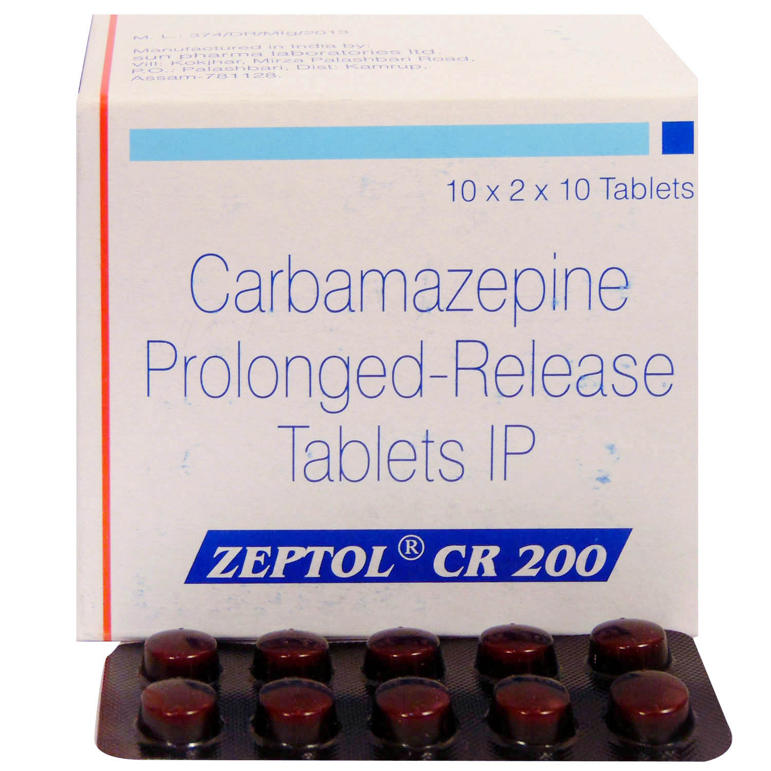 Zeptol CR 200 Tablet 10's, Pack of 10 TABLETS Zeptol CR 200 Tablet 10's, Pack of 10 TABLETS