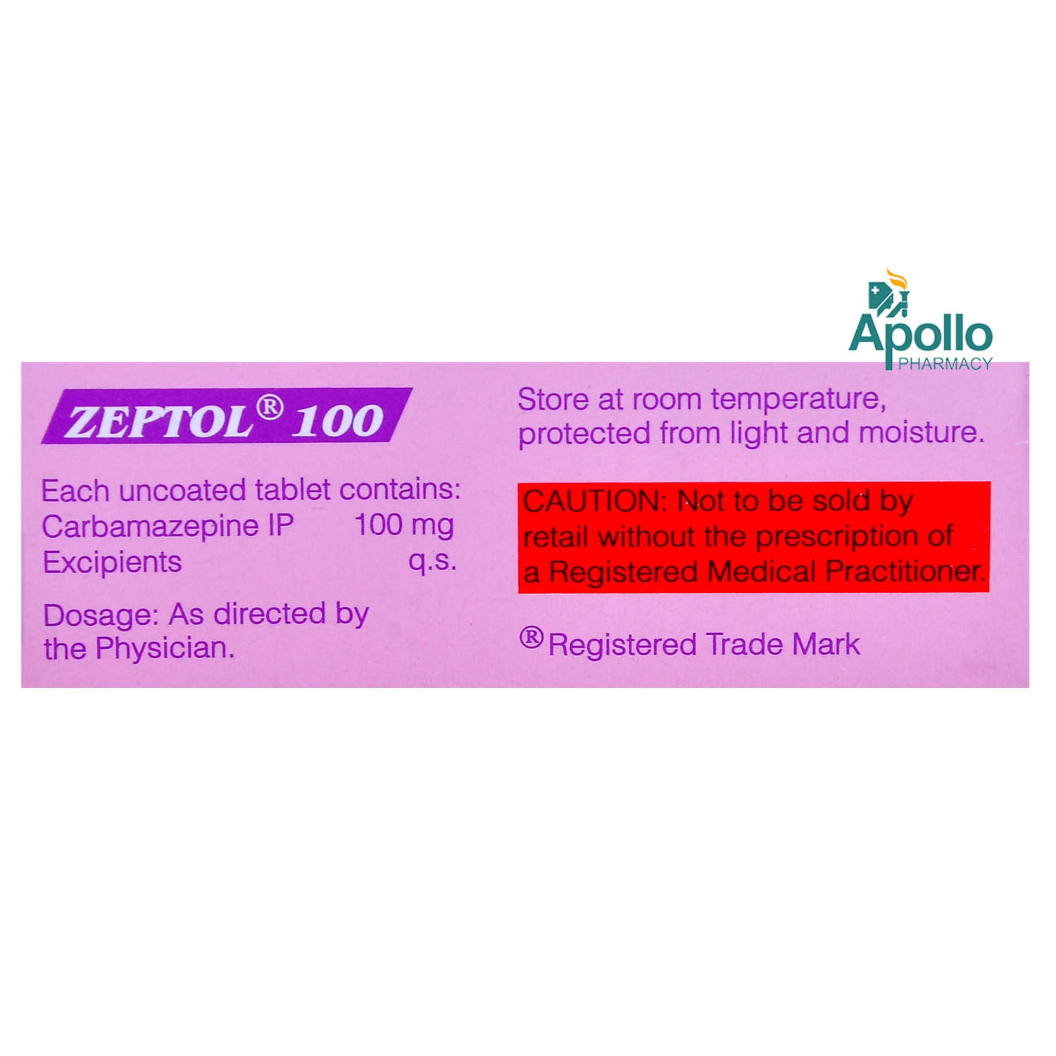 Zeptol 100 Tablet 10's, Pack of 10 TABLETS Zeptol 100 Tablet 10's, Pack of 10 TABLETS