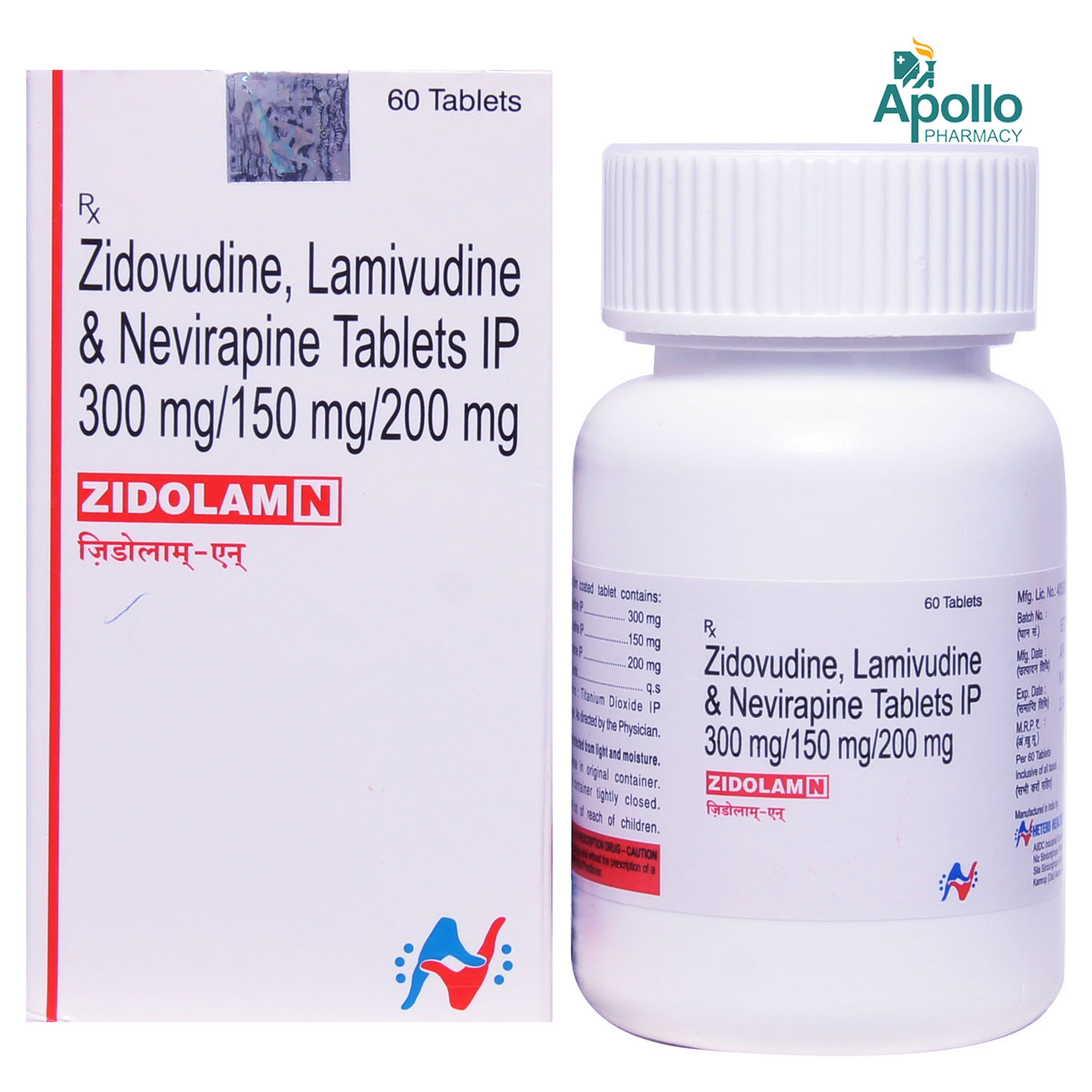 Buy Zidolam N Tablet 60's Online