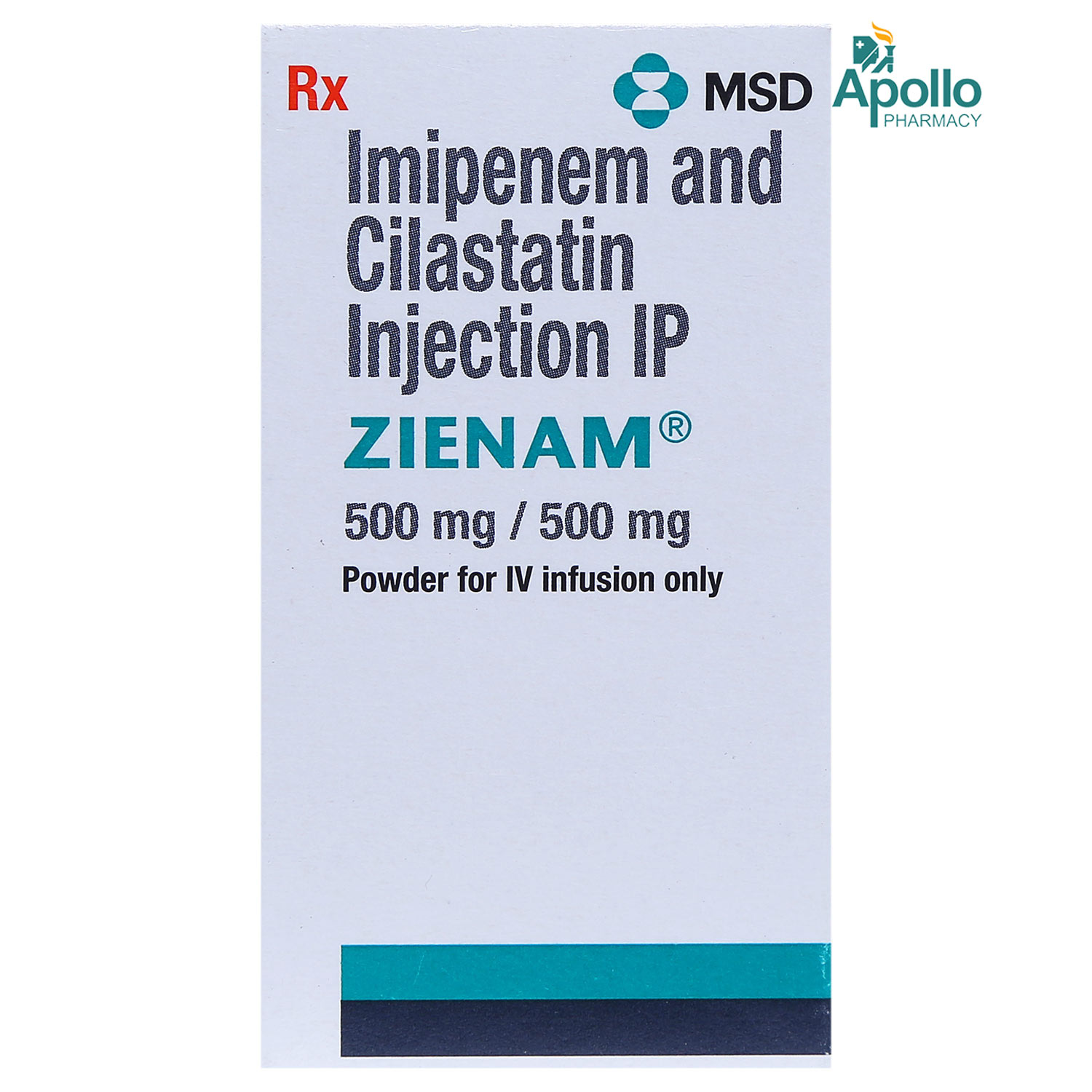 Zienam 500 mg Injection 1's, Pack of 1 INJECTION Zienam 500 mg Injection 1's, Pack of 1 INJECTION