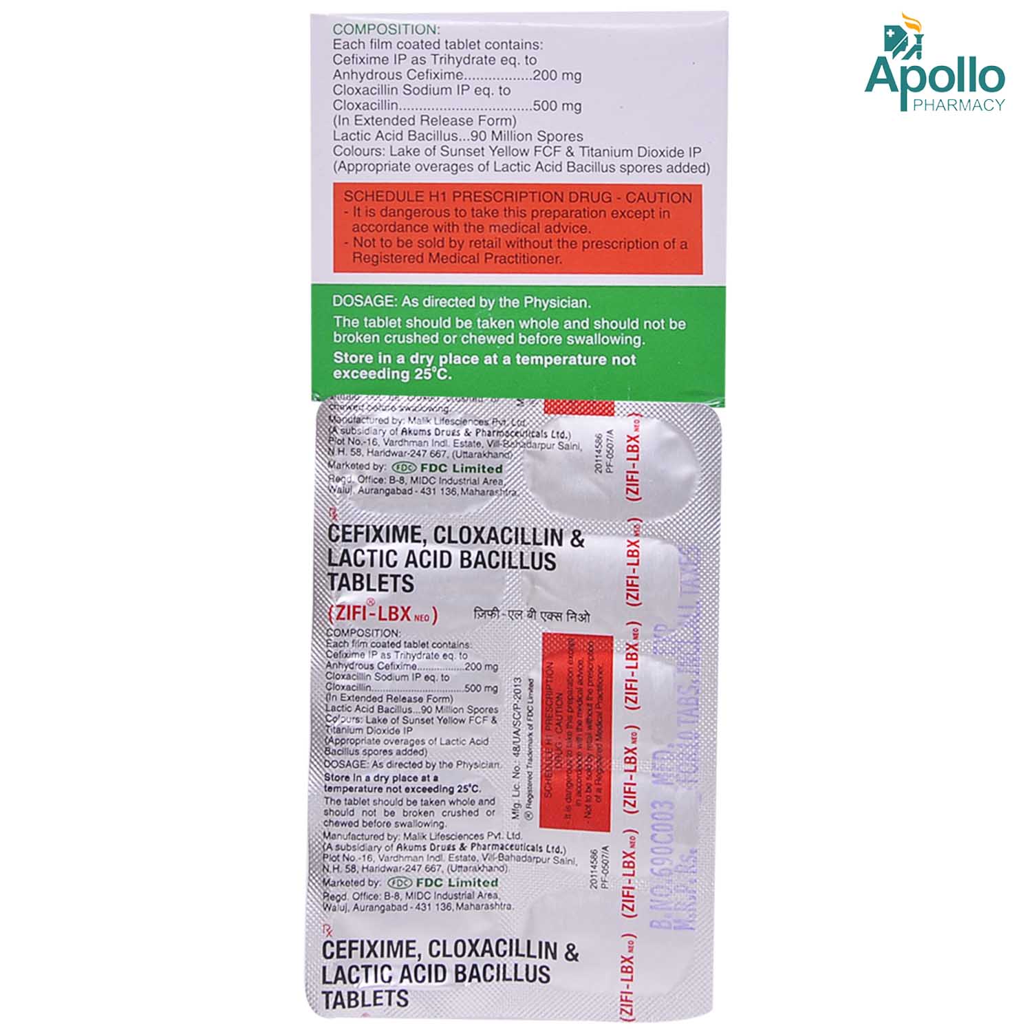 Zifi Lbx Neo Tablet 10's, Pack of 10 Zifi Lbx Neo Tablet 10's, Pack of 10