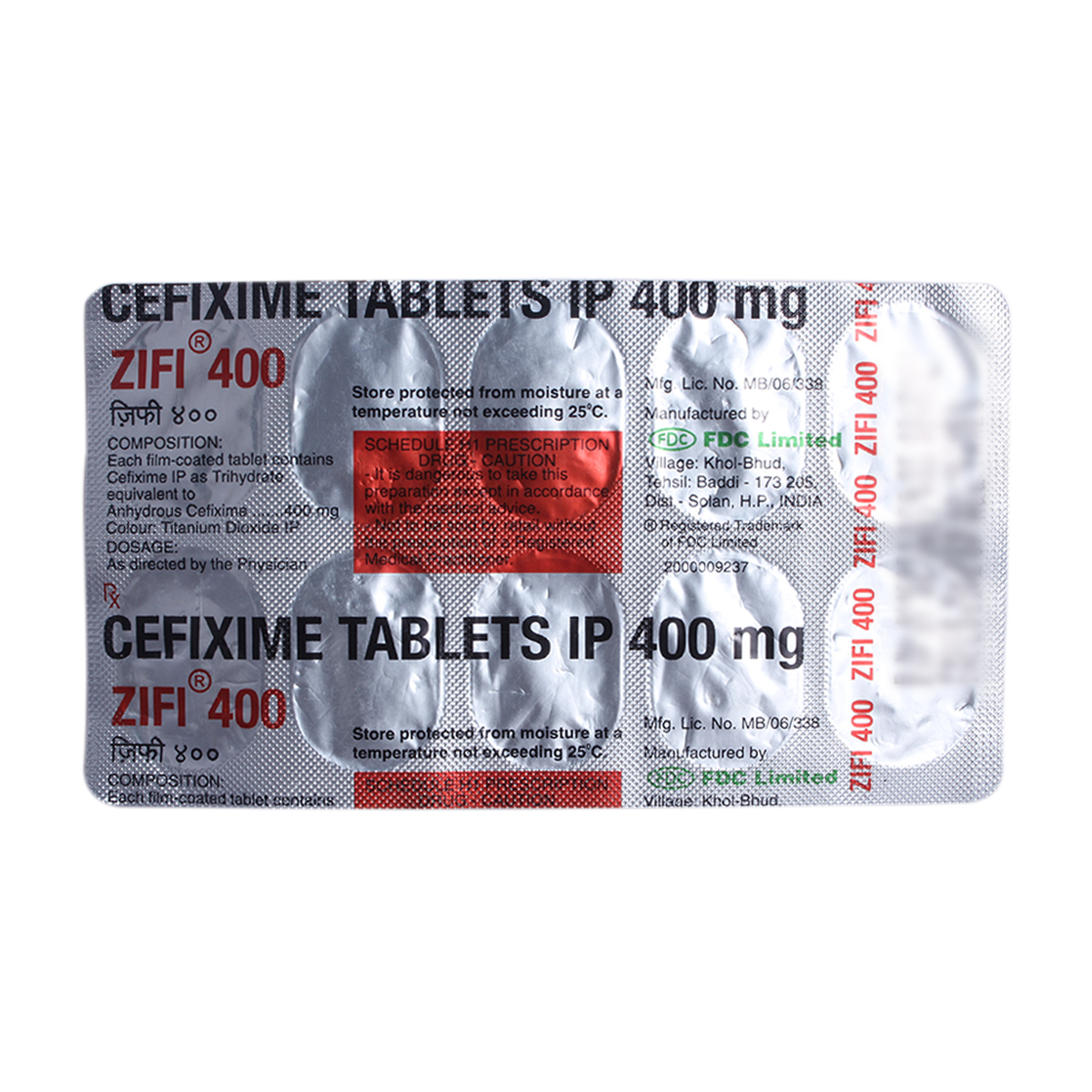 Zifi 400 Tablet 10's, Pack of 10 TABLETS Zifi 400 Tablet 10's, Pack of 10 TABLETS