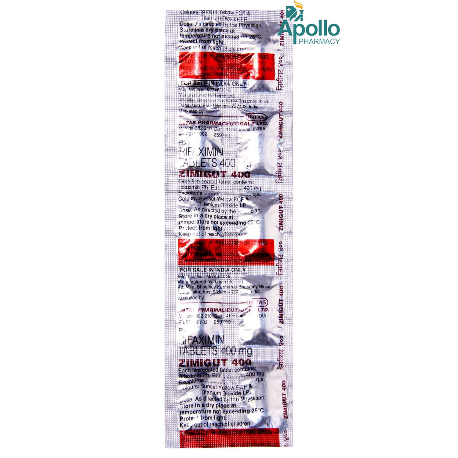 Zimigut 400 Tablet 10's, Pack of 10 TabletS Zimigut 400 Tablet 10's, Pack of 10 TabletS