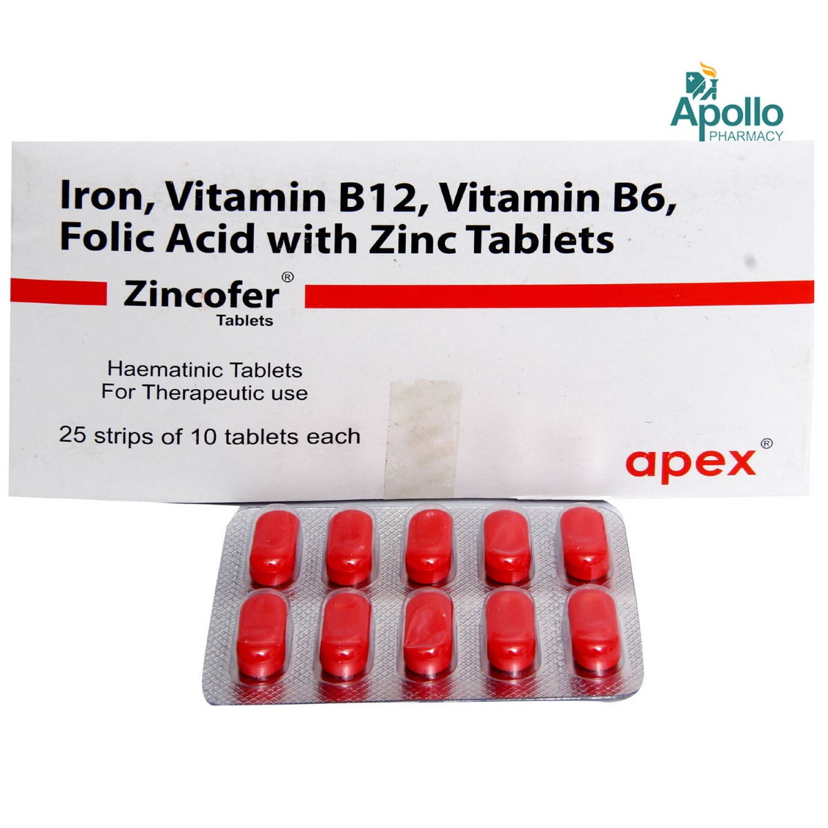 Zincofer Tablet 10's, Pack of 10 TABLETS Zincofer Tablet 10's, Pack of 10 TABLETS