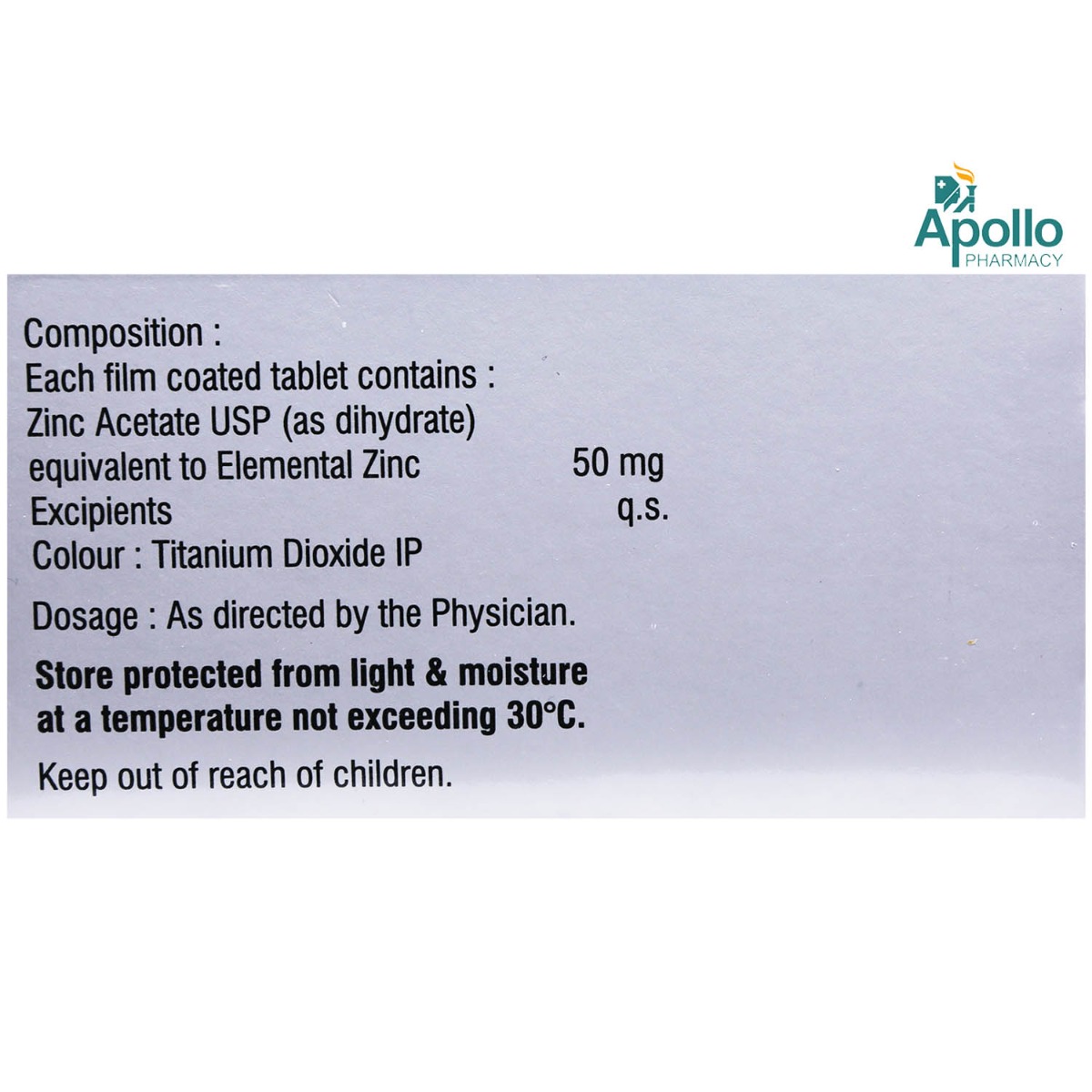 Zinconia-50 Tablet 10's, Pack of 10 TABLETS Zinconia-50 Tablet 10's, Pack of 10 TABLETS