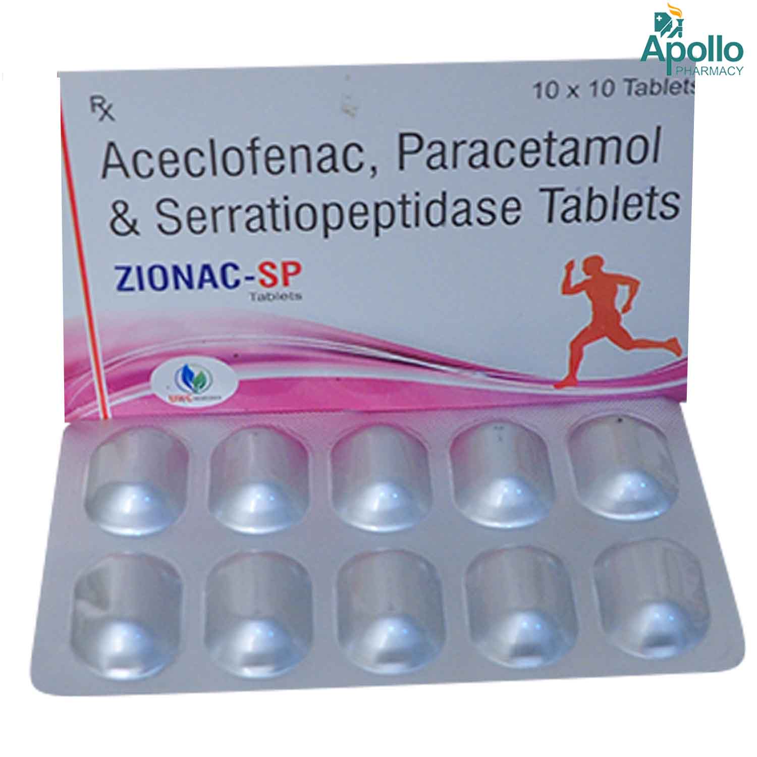 Zionac-Sp Tablet 10s, Pack of 10 TabletS Zionac-Sp Tablet 10s, Pack of 10 TabletS