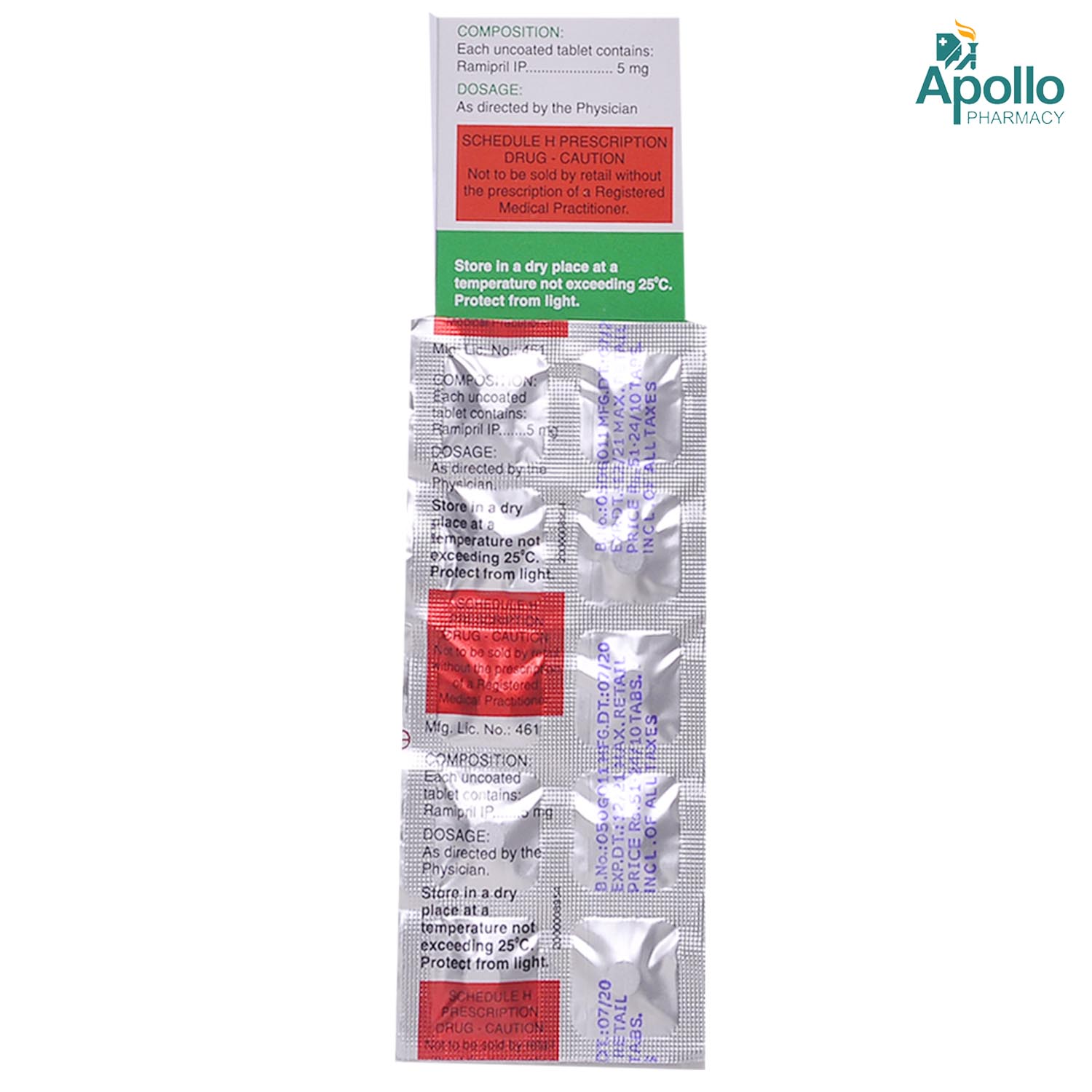 Ziram 5 Tablet 10's, Pack of 10 TABLETS Ziram 5 Tablet 10's, Pack of 10 TABLETS