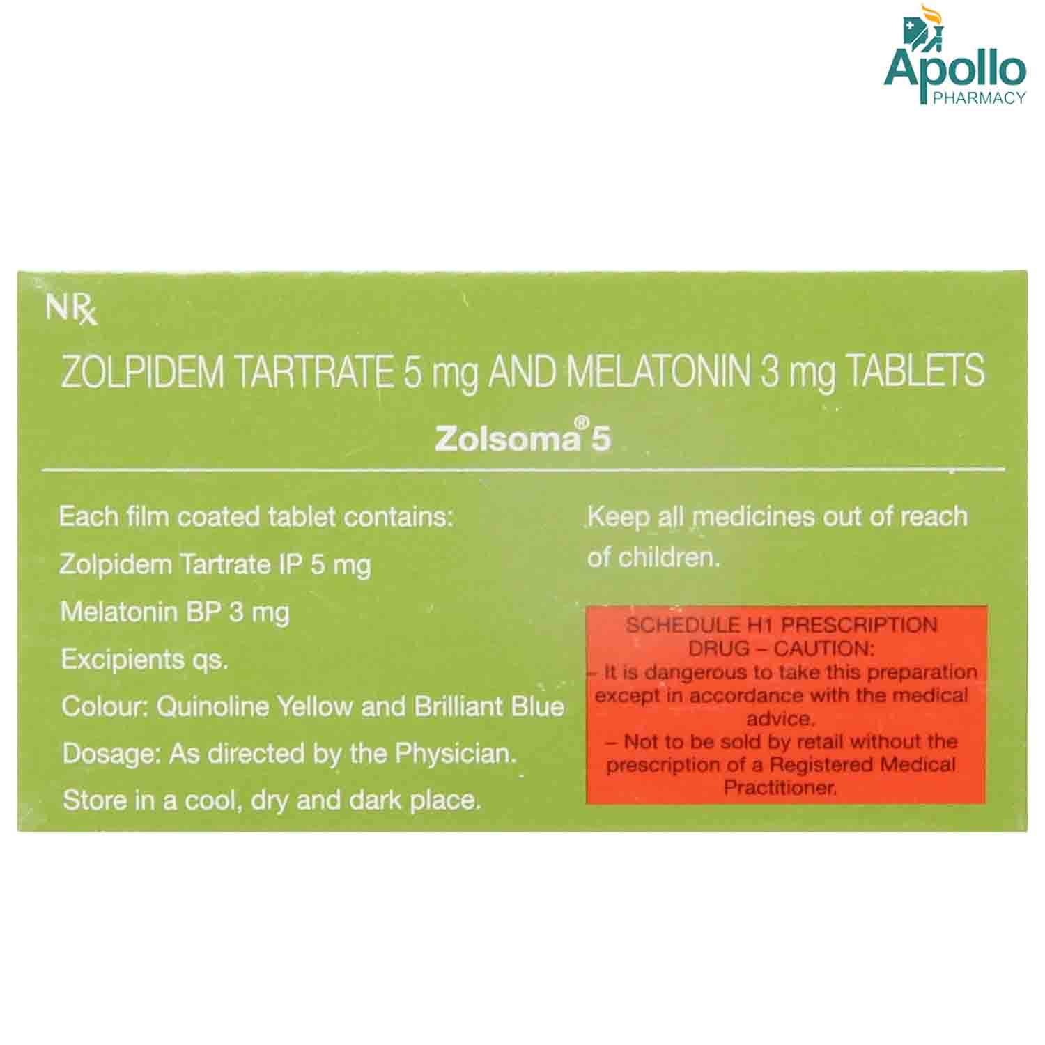 Zolsoma 5 Tablet 10's, Pack of 10 Zolsoma 5 Tablet 10's, Pack of 10