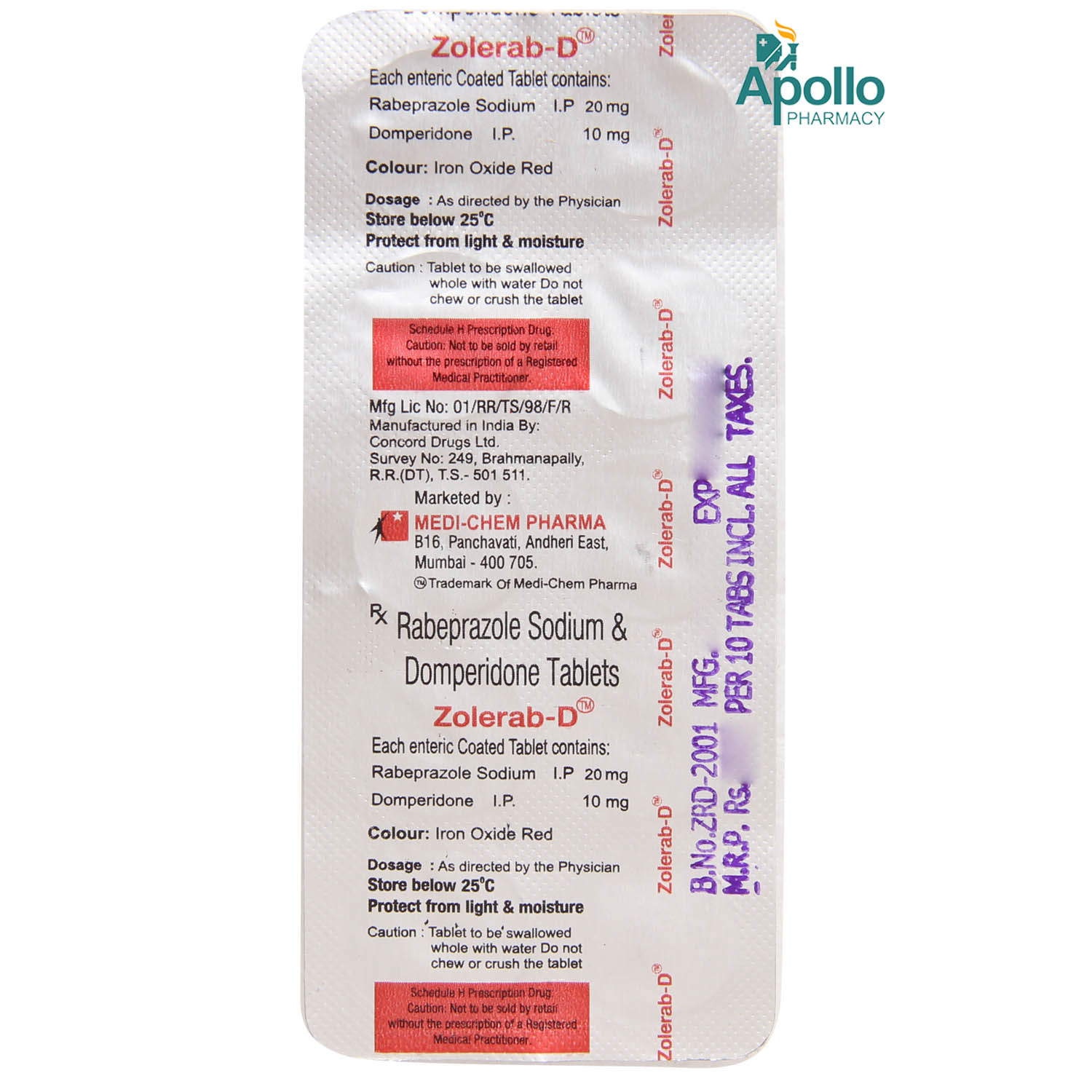 Zolerab D Tablet 10's, Pack of 10 TabletS Zolerab D Tablet 10's, Pack of 10 TabletS