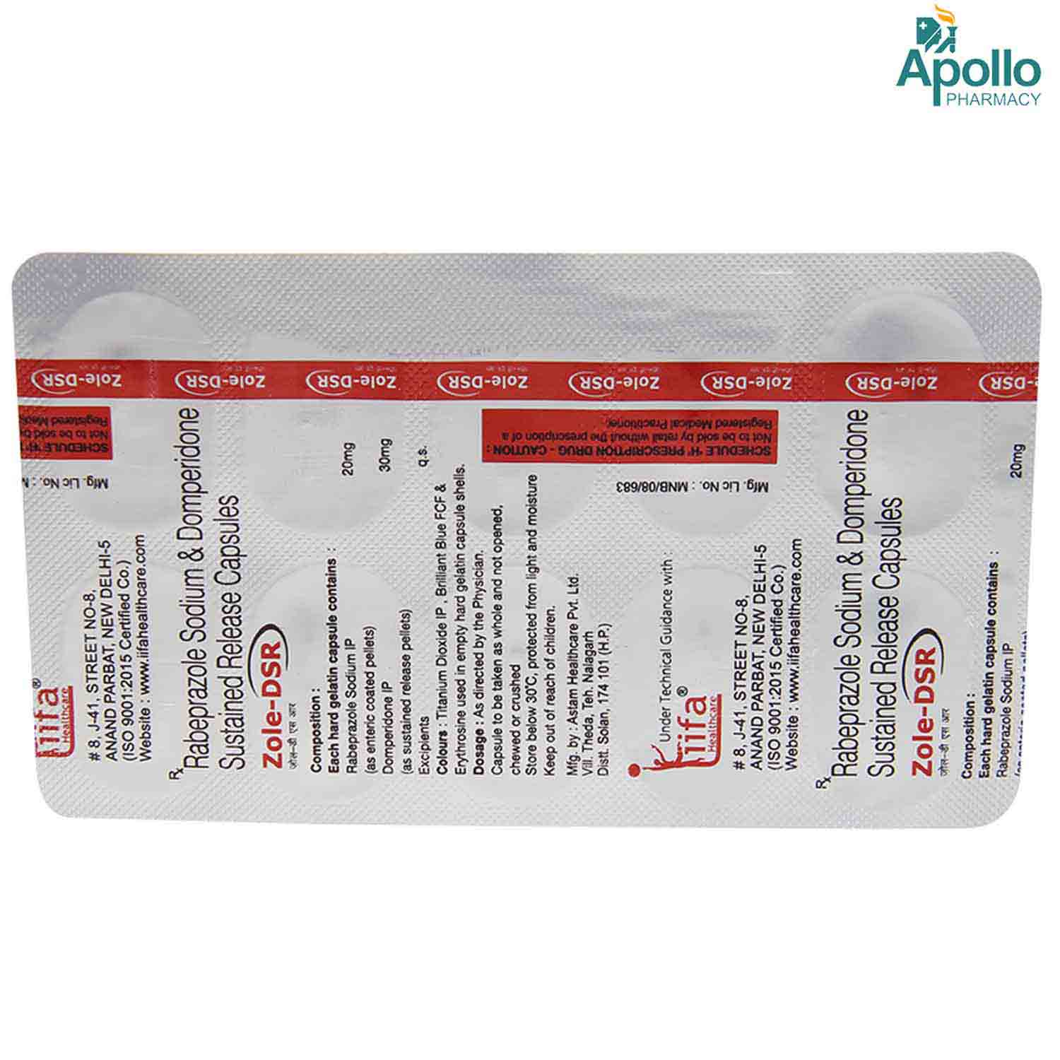 Zole-DSR Capsule 10's, Pack of 10 CAPSULES Zole-DSR Capsule 10's, Pack of 10 CAPSULES