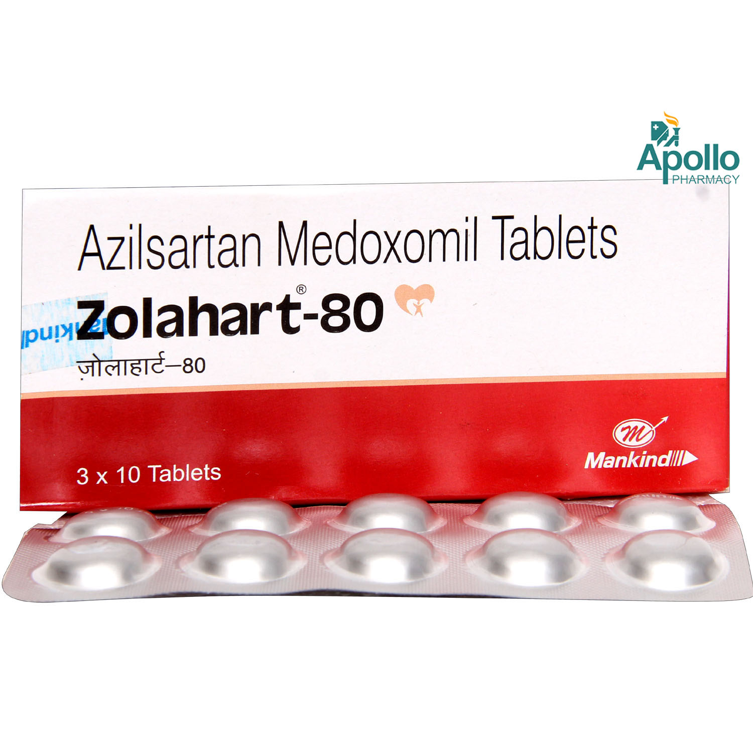 Zolahart-80 Tablet 10's, Pack of 10 TABLETS Zolahart-80 Tablet 10's, Pack of 10 TABLETS