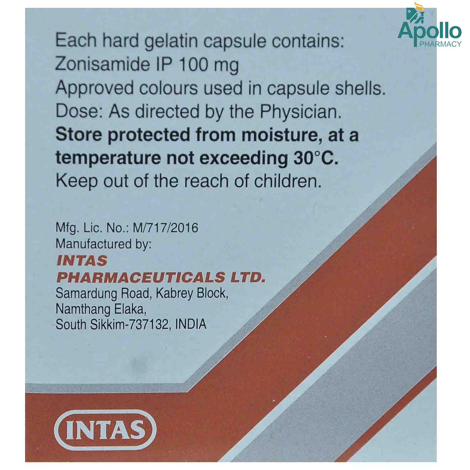 ZONIMID 100MG TABLET, Pack of 10 TABLETS ZONIMID 100MG TABLET, Pack of 10 TABLETS