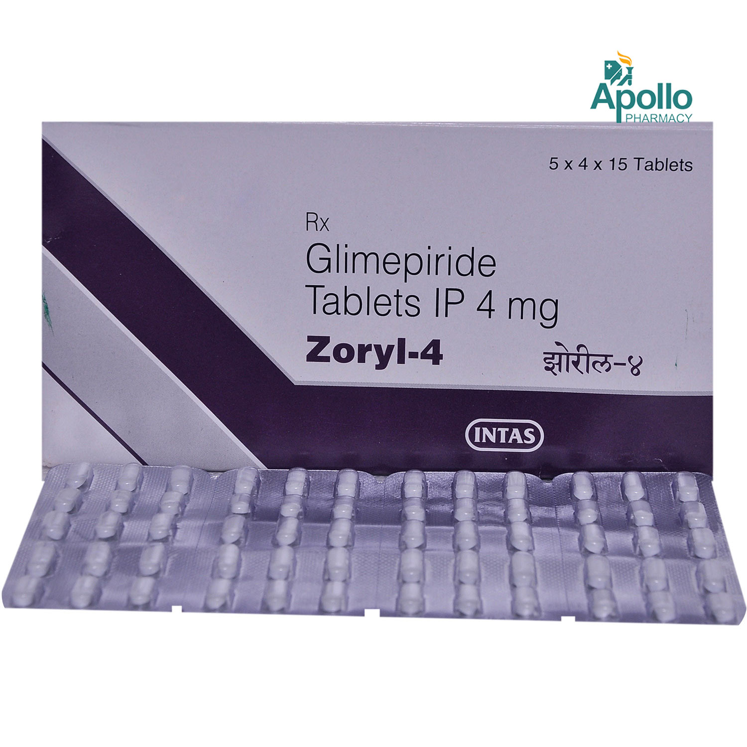 Zoryl 4 Tablet 15's, Pack of 15 TABLETS Zoryl 4 Tablet 15's, Pack of 15 TABLETS