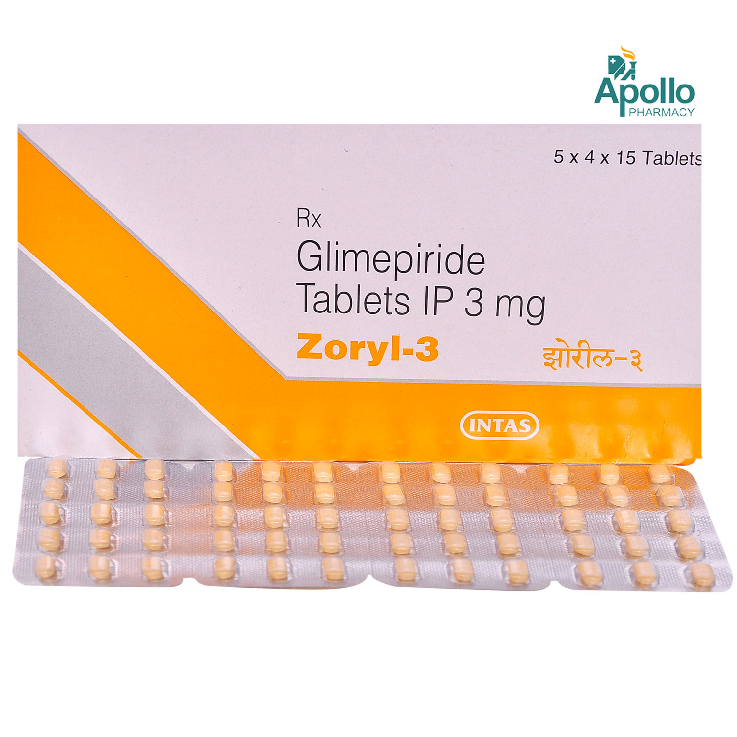 Zoryl 3 Tablet 15's, Pack of 15 TABLETS Zoryl 3 Tablet 15's, Pack of 15 TABLETS