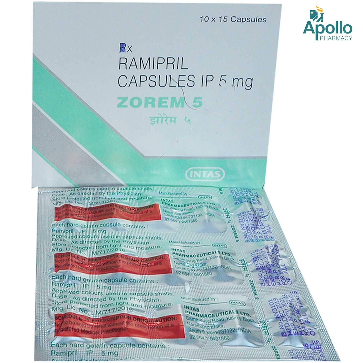 Zorem 5 Capsule 15's, Pack of 15 CAPSULES Zorem 5 Capsule 15's, Pack of 15 CAPSULES