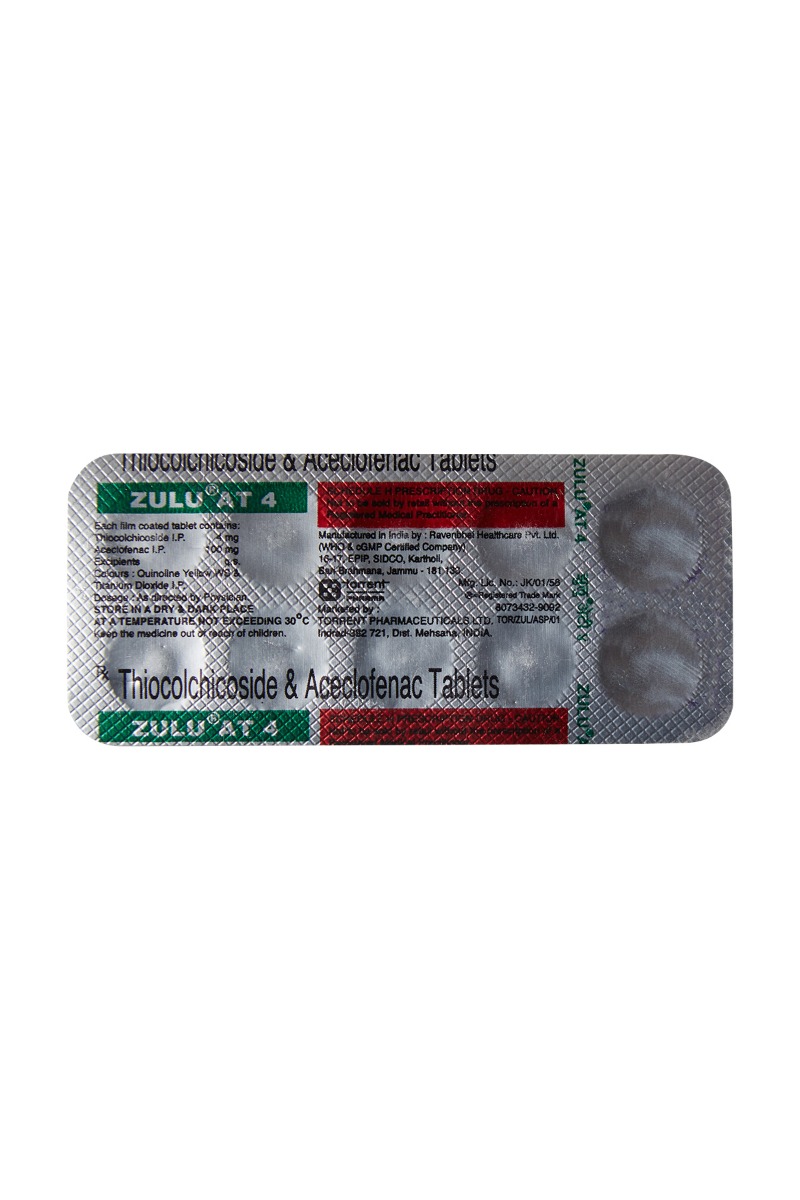Zulu AT 4 Tablet 10's, Pack of 10 Zulu AT 4 Tablet 10's, Pack of 10