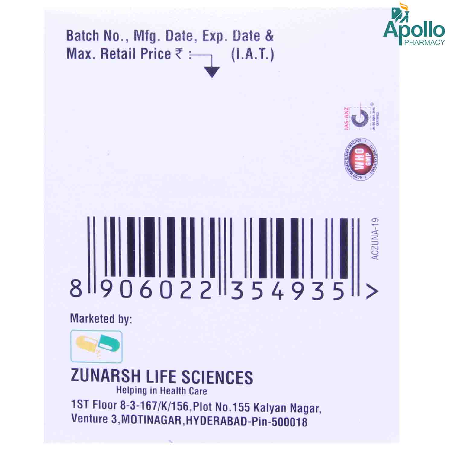 Zunaheal-D Capsule 10's, Pack of 10 CAPSULE SRS Zunaheal-D Capsule 10's, Pack of 10 CAPSULE SRS