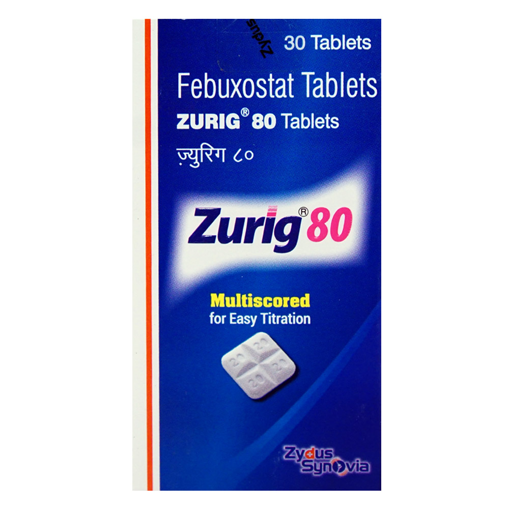 Zurig 80 Tablet 30's, Pack of 1 TABLET Zurig 80 Tablet 30's, Pack of 1 TABLET