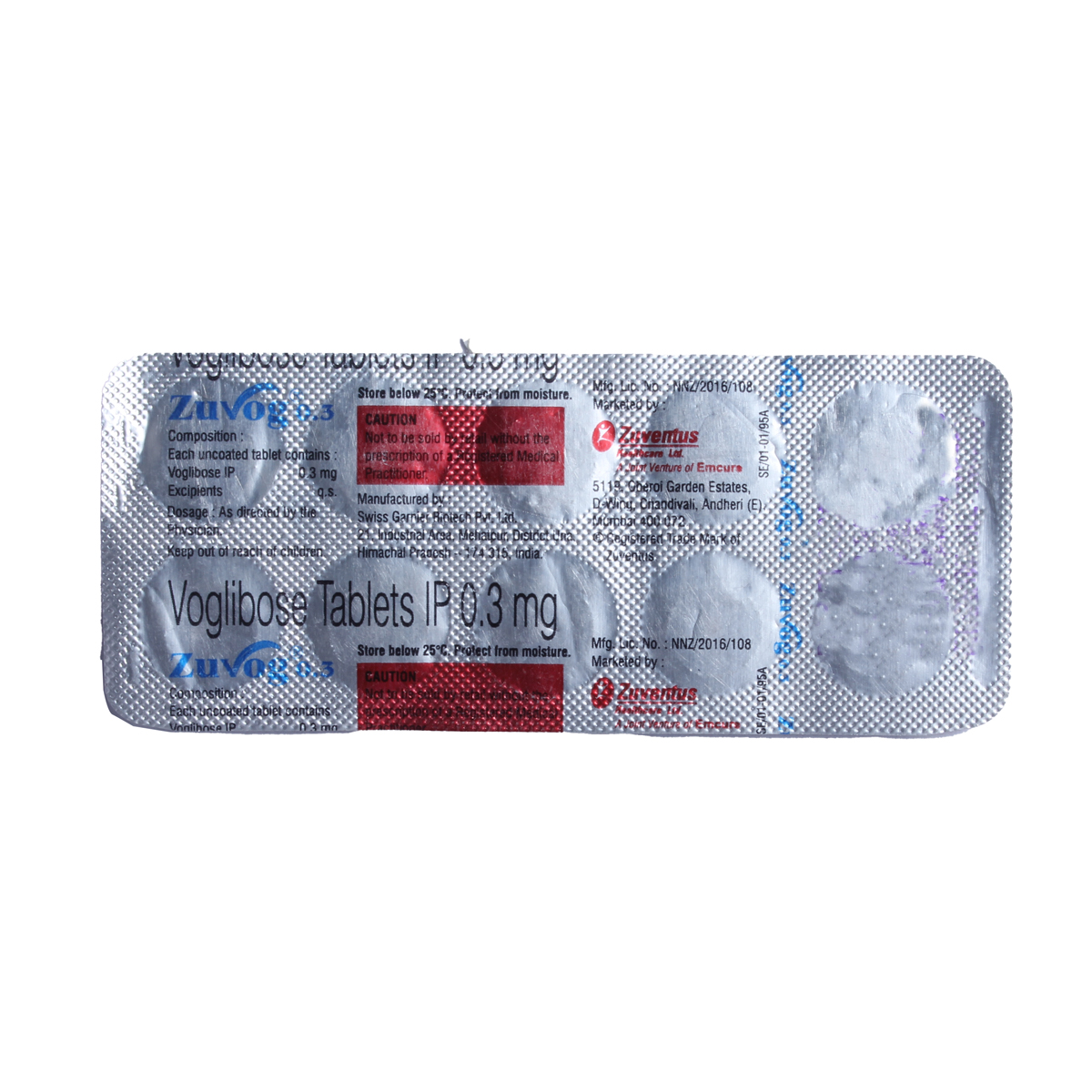 Zuvog 0.3 Tablet 10's, Pack of 10 TabletS Zuvog 0.3 Tablet 10's, Pack of 10 TabletS