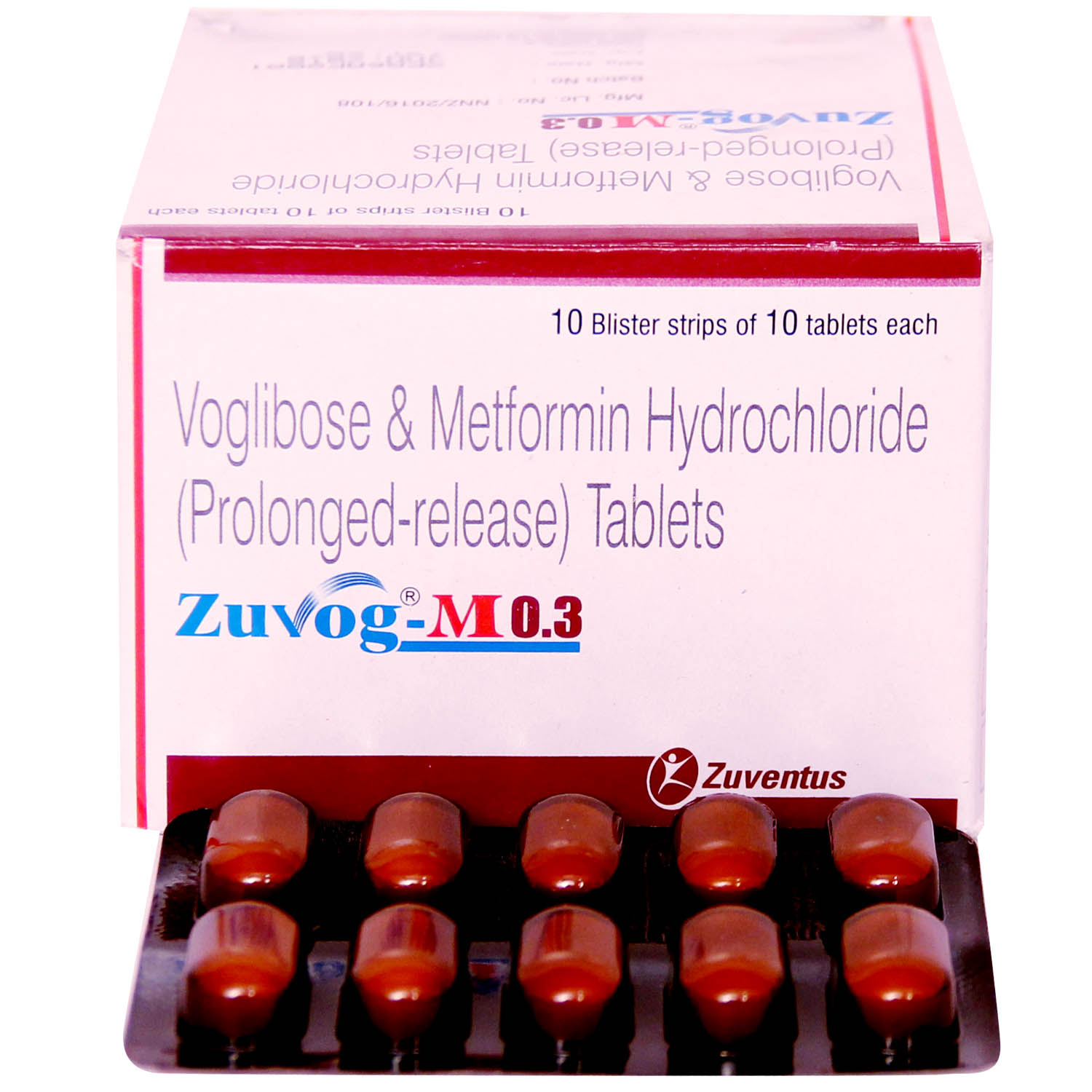 Zuvog-M 0.3 Tablet 10's, Pack of 10 Zuvog-M 0.3 Tablet 10's, Pack of 10