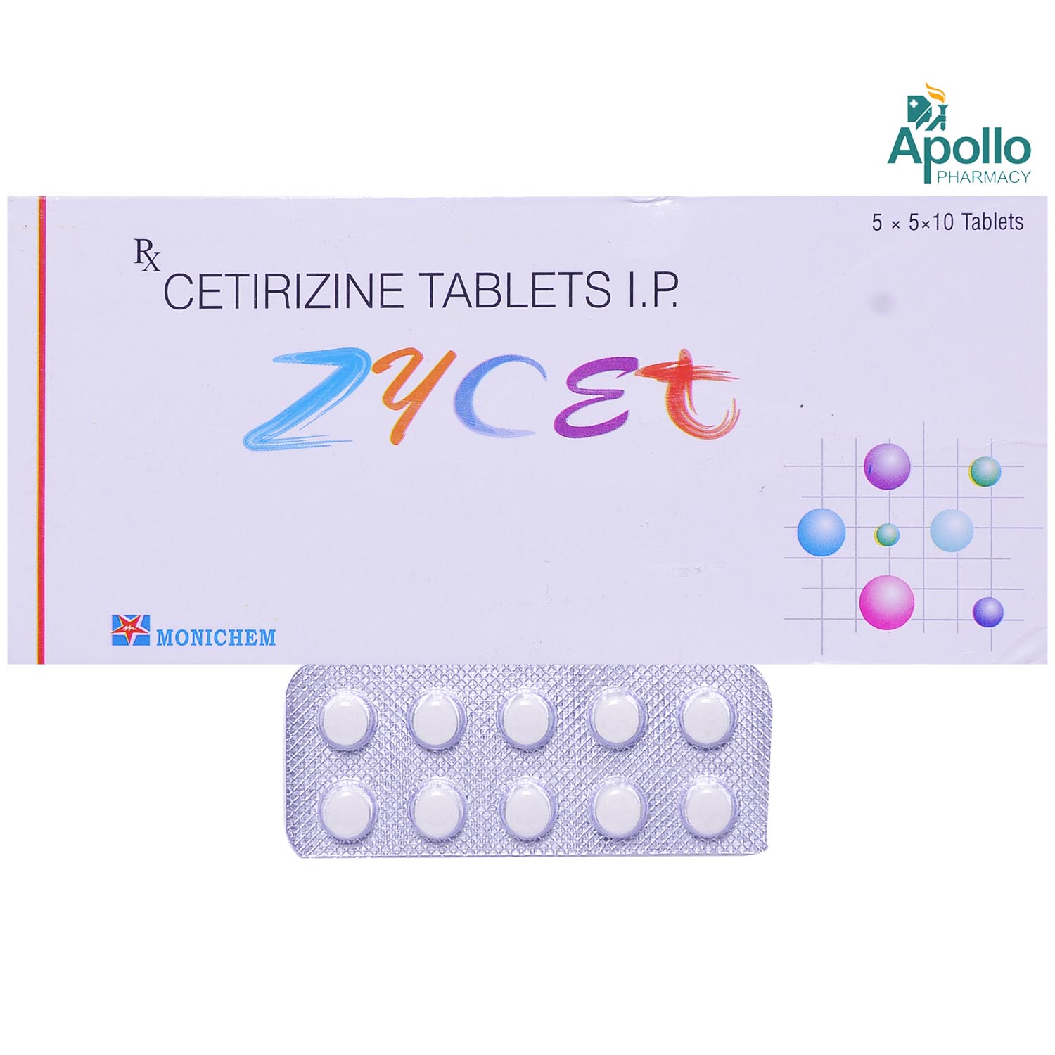 ZYCET TABLET, Pack of 10 TABLETS ZYCET TABLET, Pack of 10 TABLETS