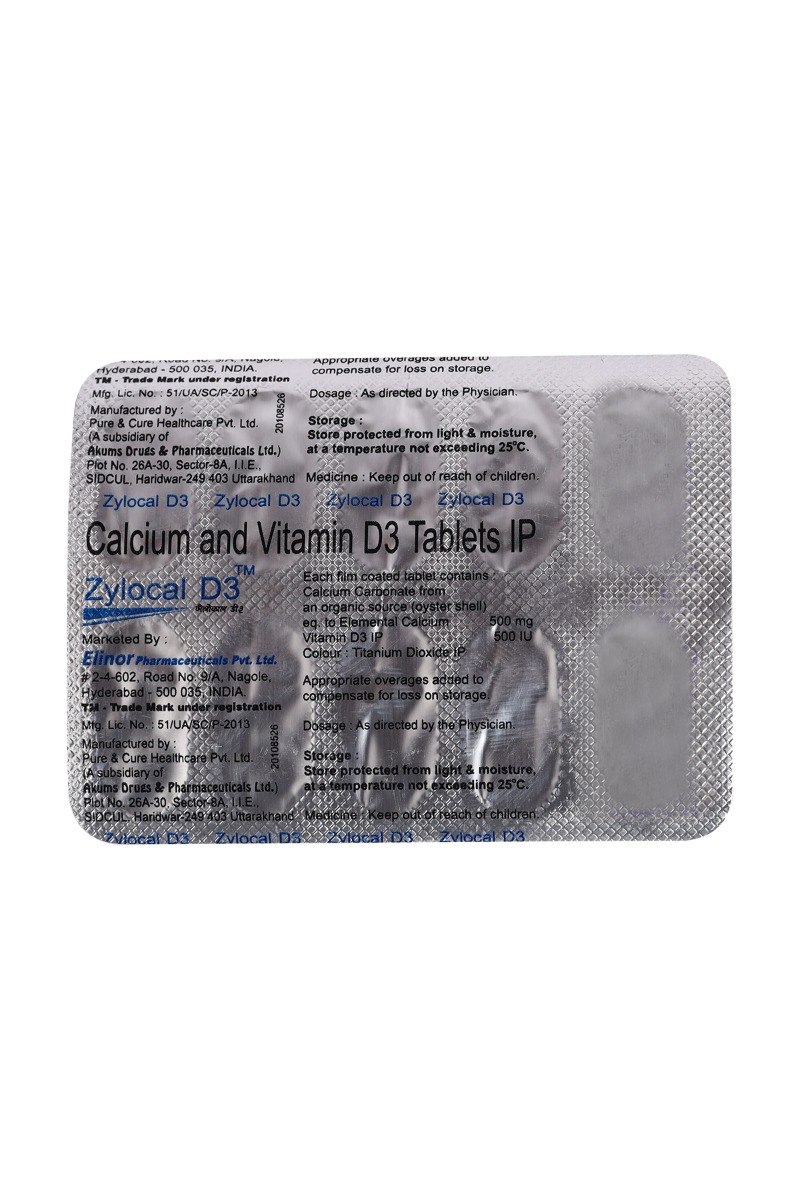 Zylocal D3 Tablet 10's, Pack of 10 Zylocal D3 Tablet 10's, Pack of 10