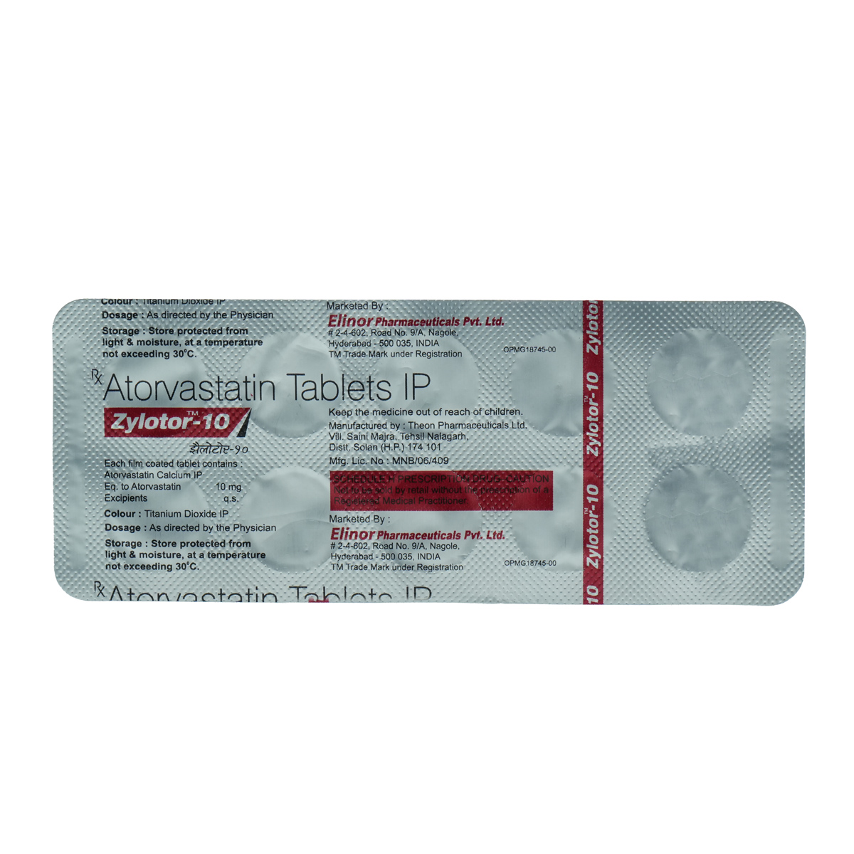 Zylotor 10 mg Tablet 10's, Pack of 10 TabletS Zylotor 10 mg Tablet 10's, Pack of 10 TabletS