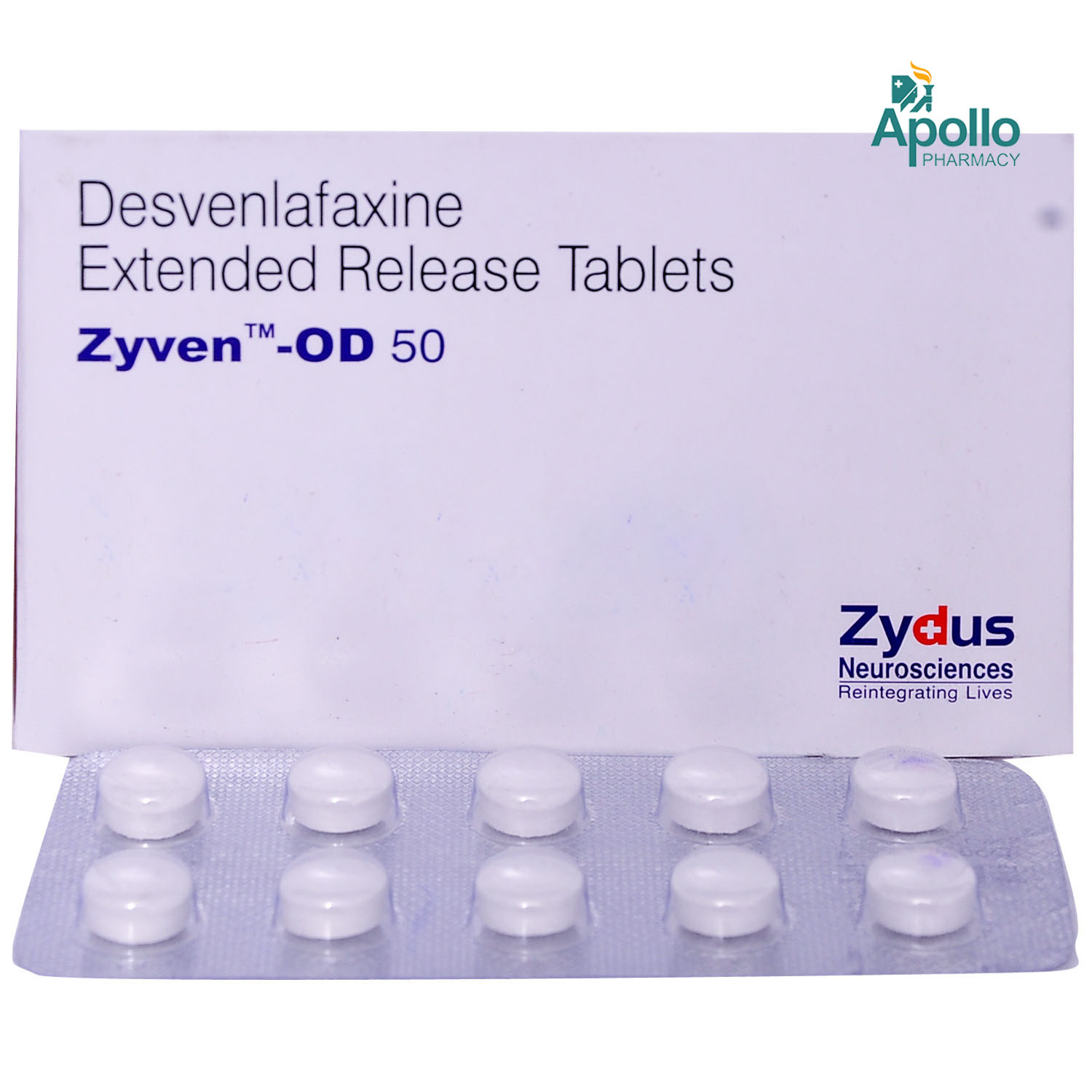ZYVEN OD 50MG TABLET, Pack of 10 TABLETS ZYVEN OD 50MG TABLET, Pack of 10 TABLETS