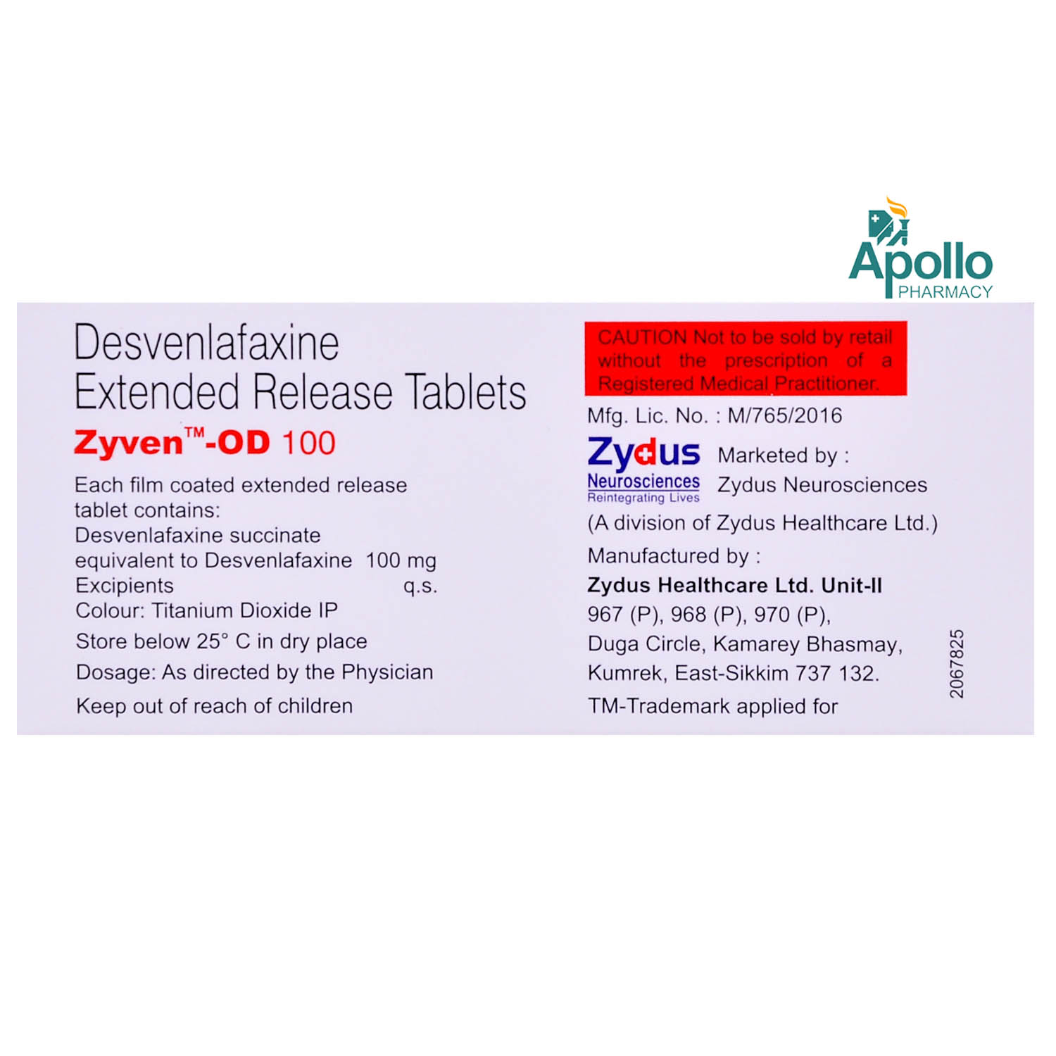 Zyven OD 100 Tablet 10's, Pack of 10 TabletS Zyven OD 100 Tablet 10's, Pack of 10 TabletS